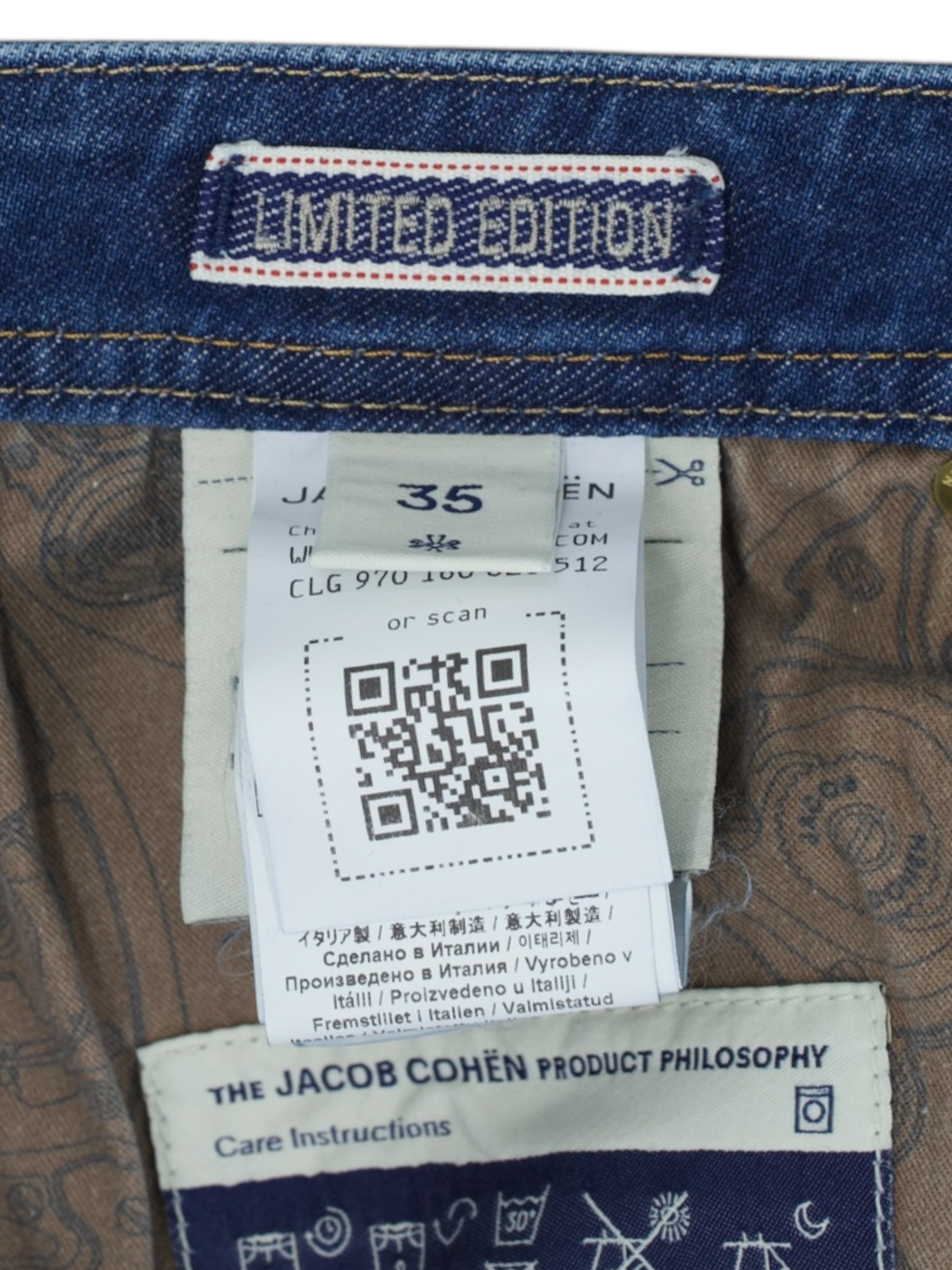 Jacob Cohen Blue Cotton-Stretch Twill Bard LTD Jeans