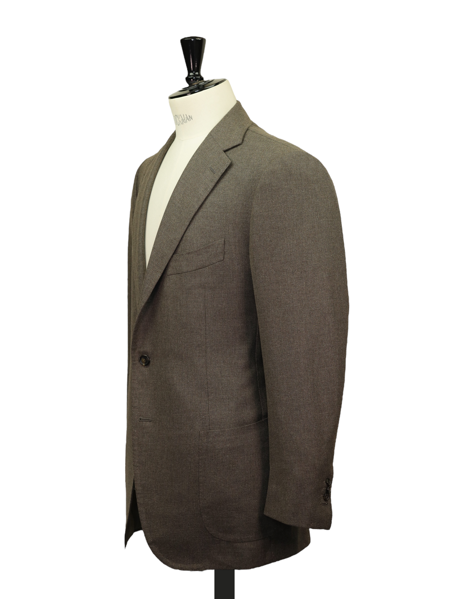 Cesare Attolini Brown Super 150's & Cashmere Micro-Pattern Jacket