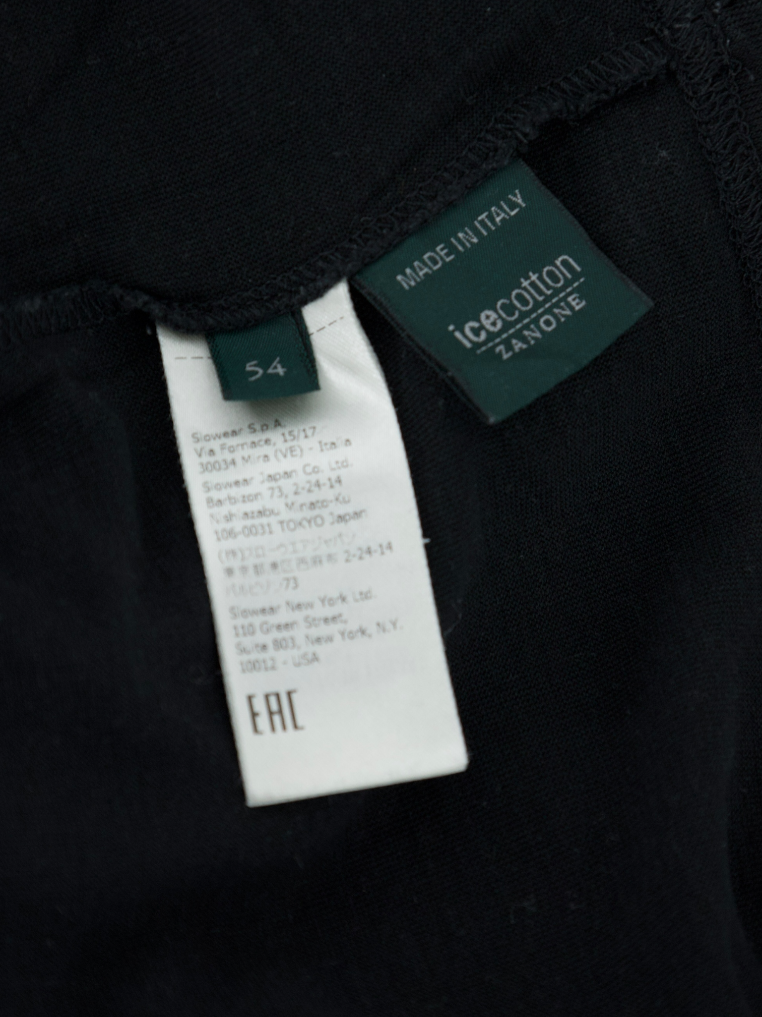 Zanone Black Ice-Cotton Polo Shirt