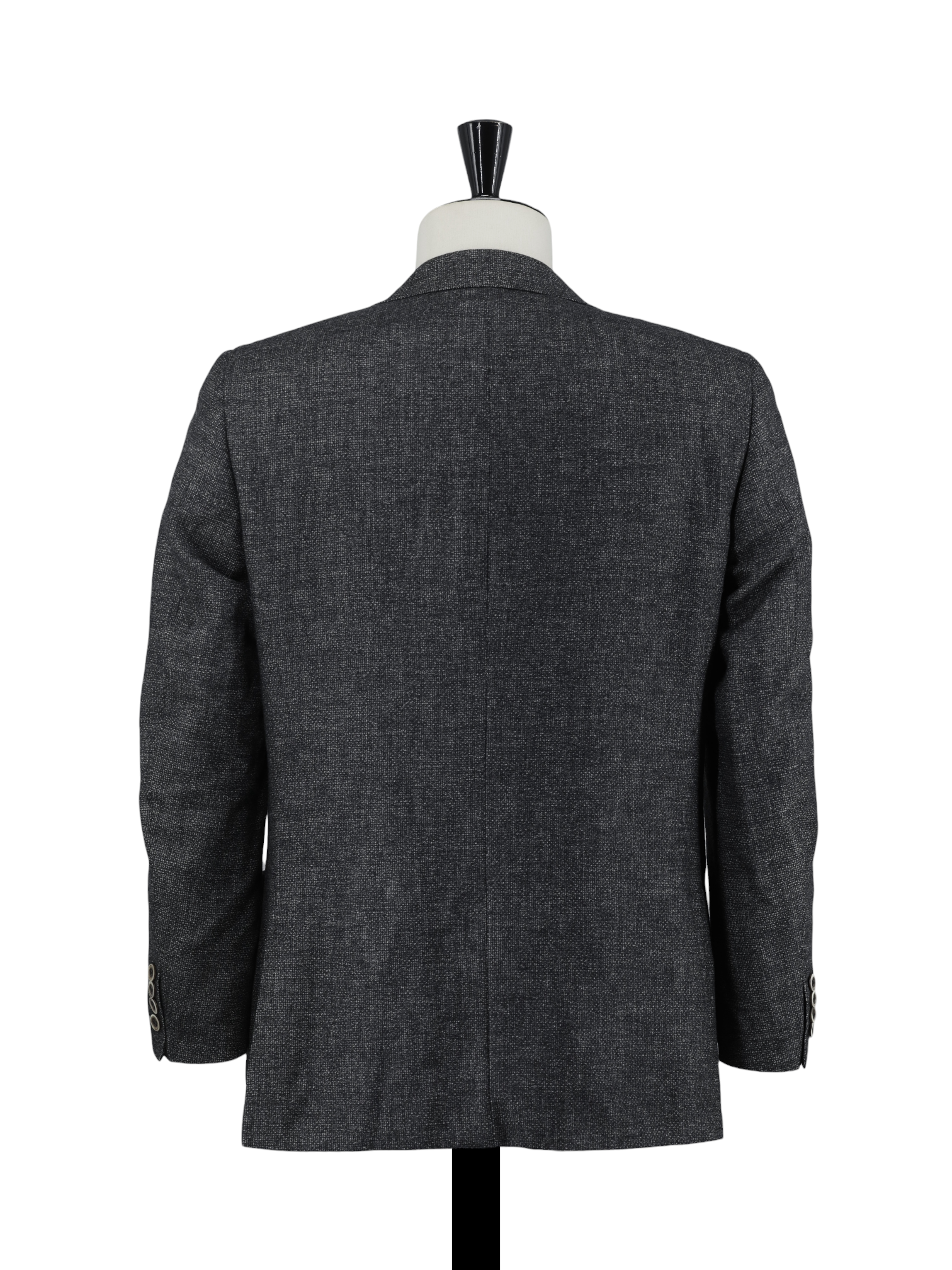 Canali Grey Wool, Cashmere & Silk Micro-Pattern Jacket