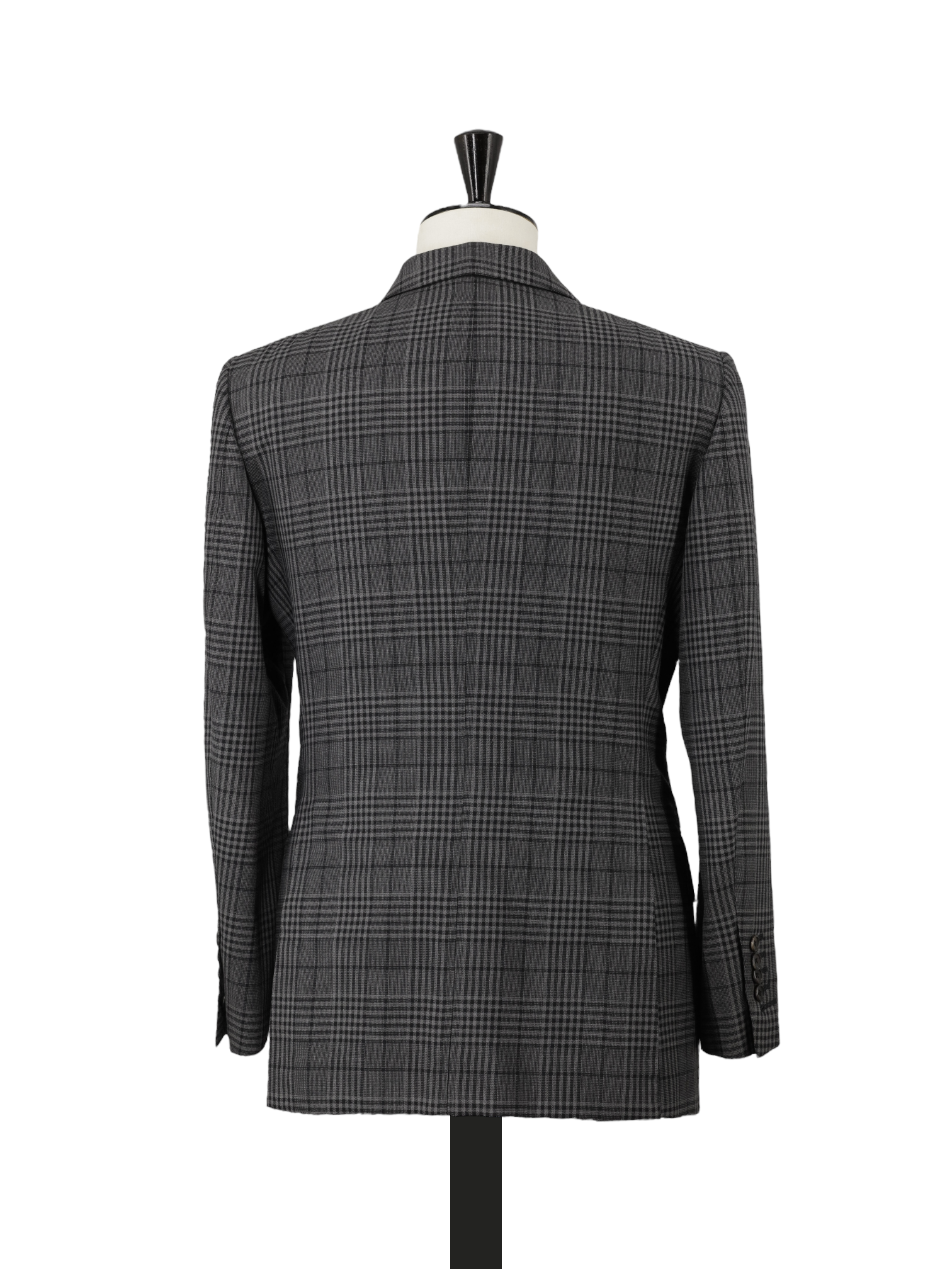 Tom Ford Grey 3-Piece Wool Checkered Windsor Suit