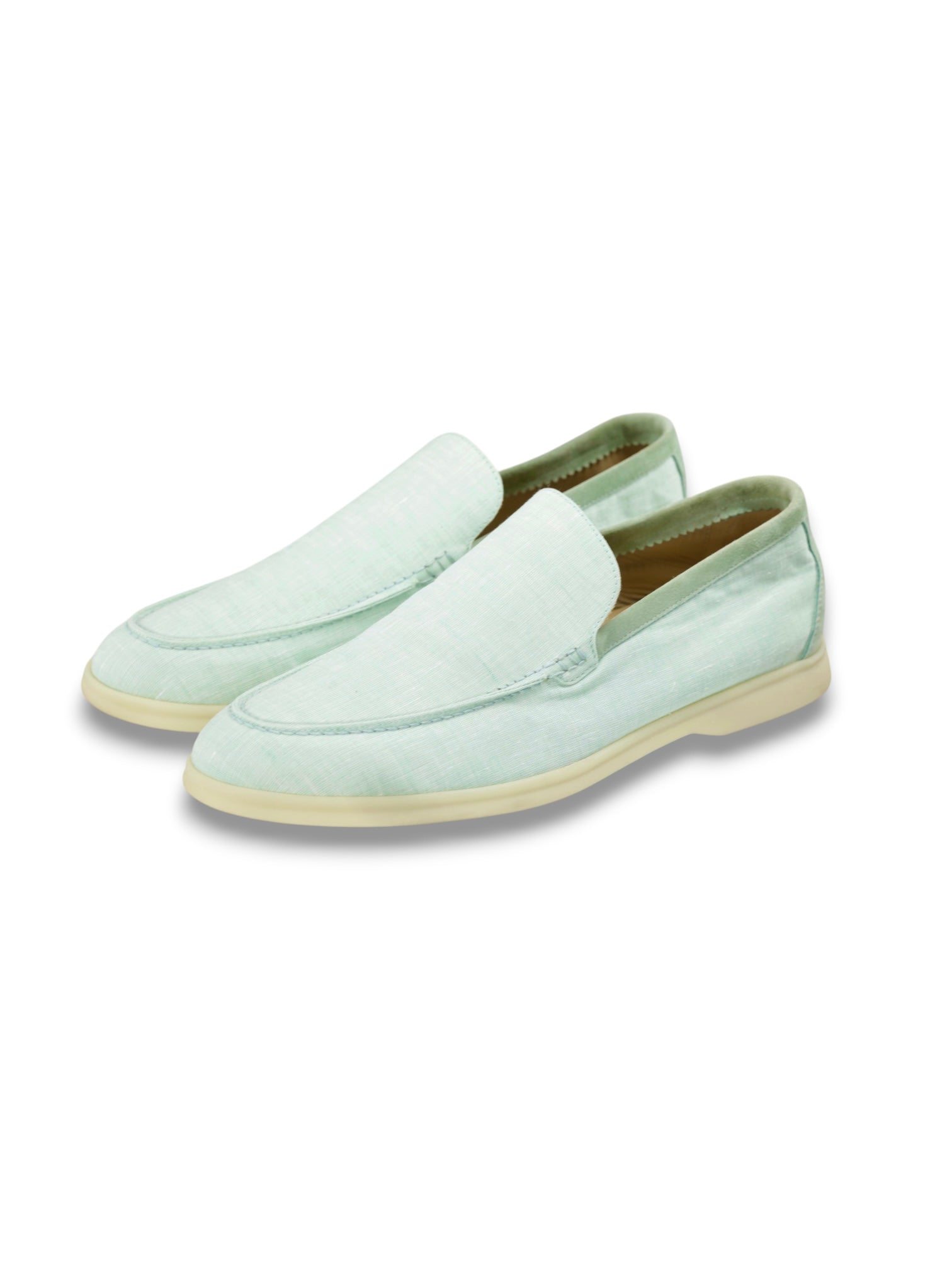 Loro Piana Mint Green Cotton-Canvas Summer Walk