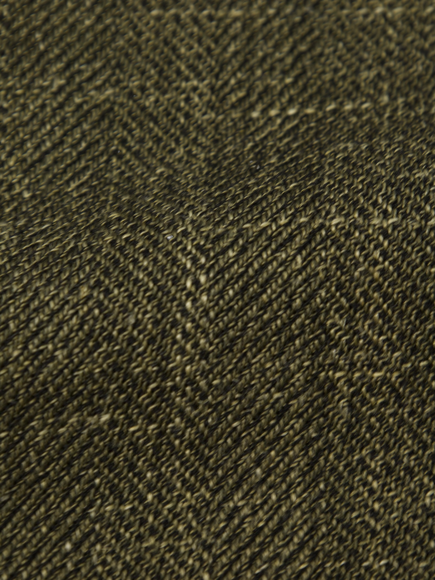 Caruso Olive Green Wool, Silk & Linen Micro-Structure Panarea Jacket