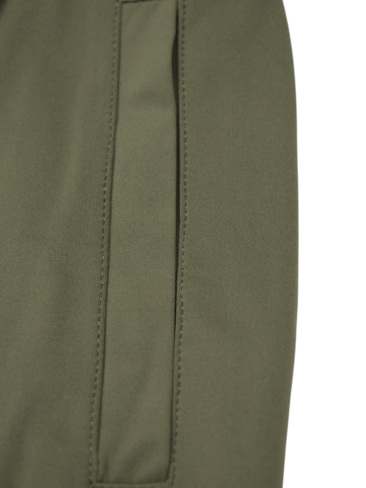 Doriani Cashmere Olive Green Stretch Trousers