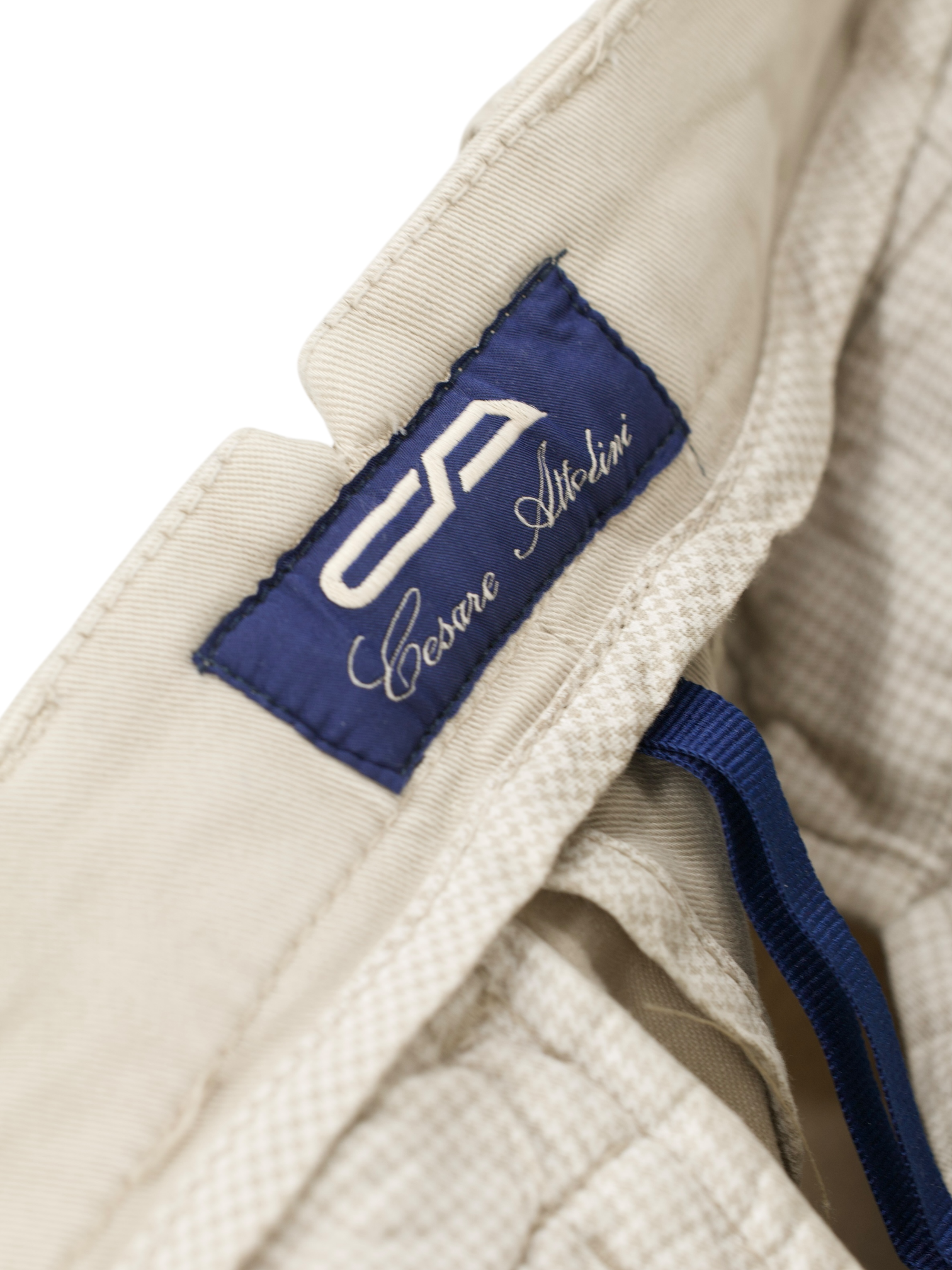 Cesare Attolini Beige Cotton "201" Dress Chino