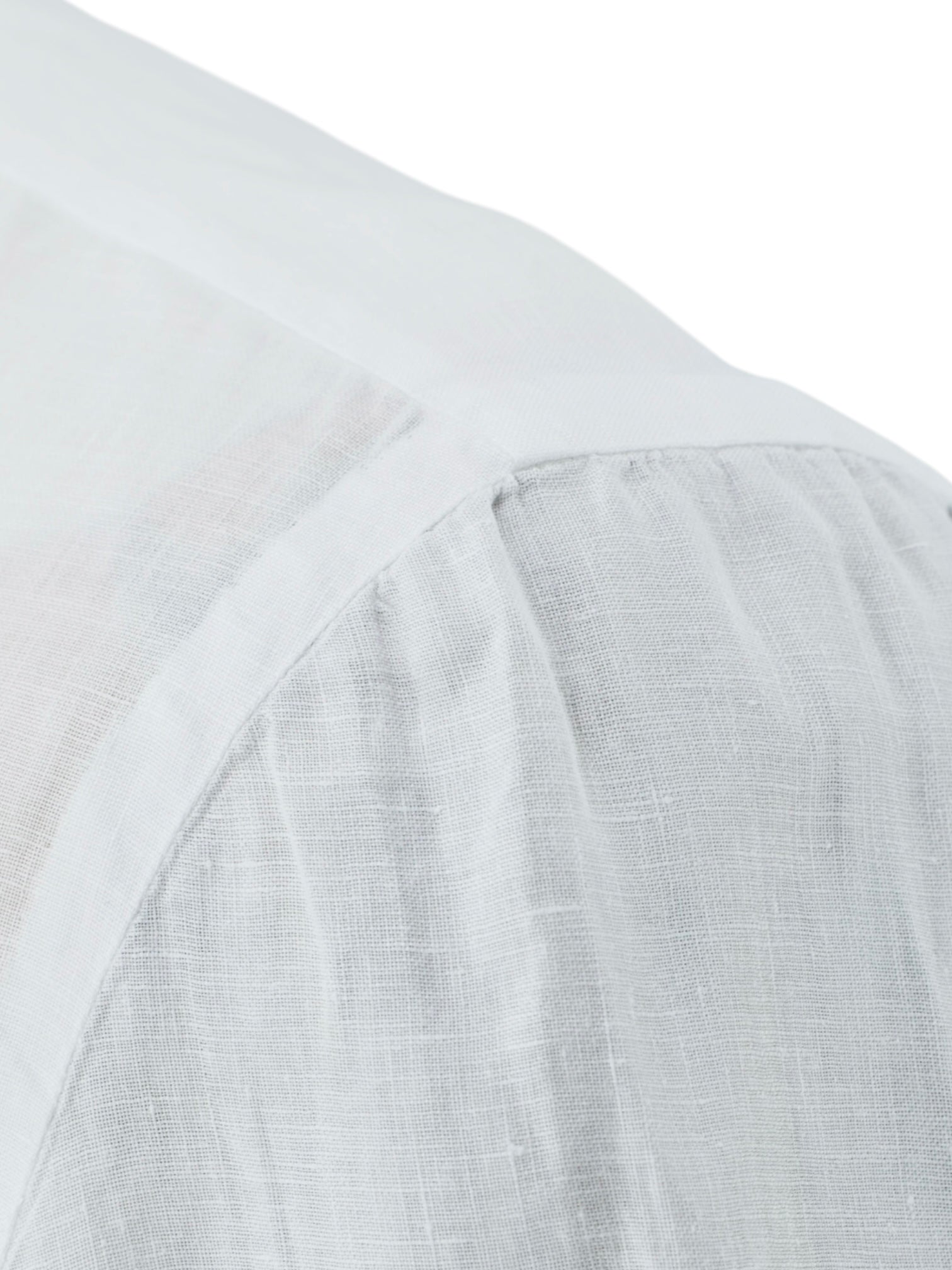 Cesare Attolini White Pure-Linen Handmade Summer Shirt