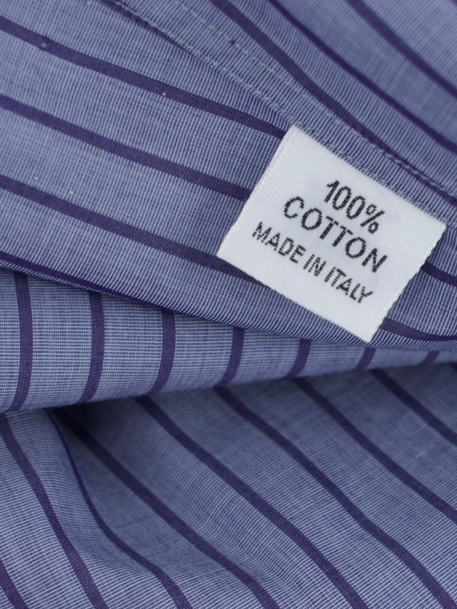 Fray Steel Blue & Lavender Cotton Button-Down Pinstripe Shirt