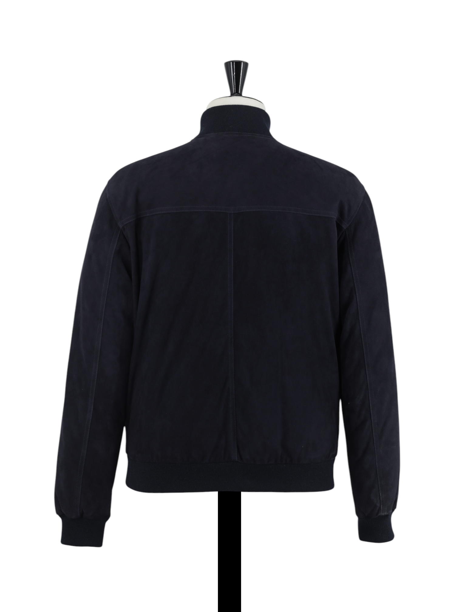 Valstar Navy Goatskin-Suède Goose-Down Padded Valstarino Jacket