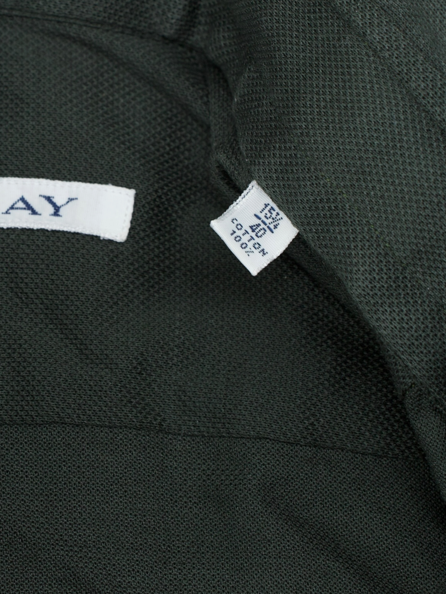 Fray Dark Green Knitted Pique-Cotton "Gabriel" Shirt