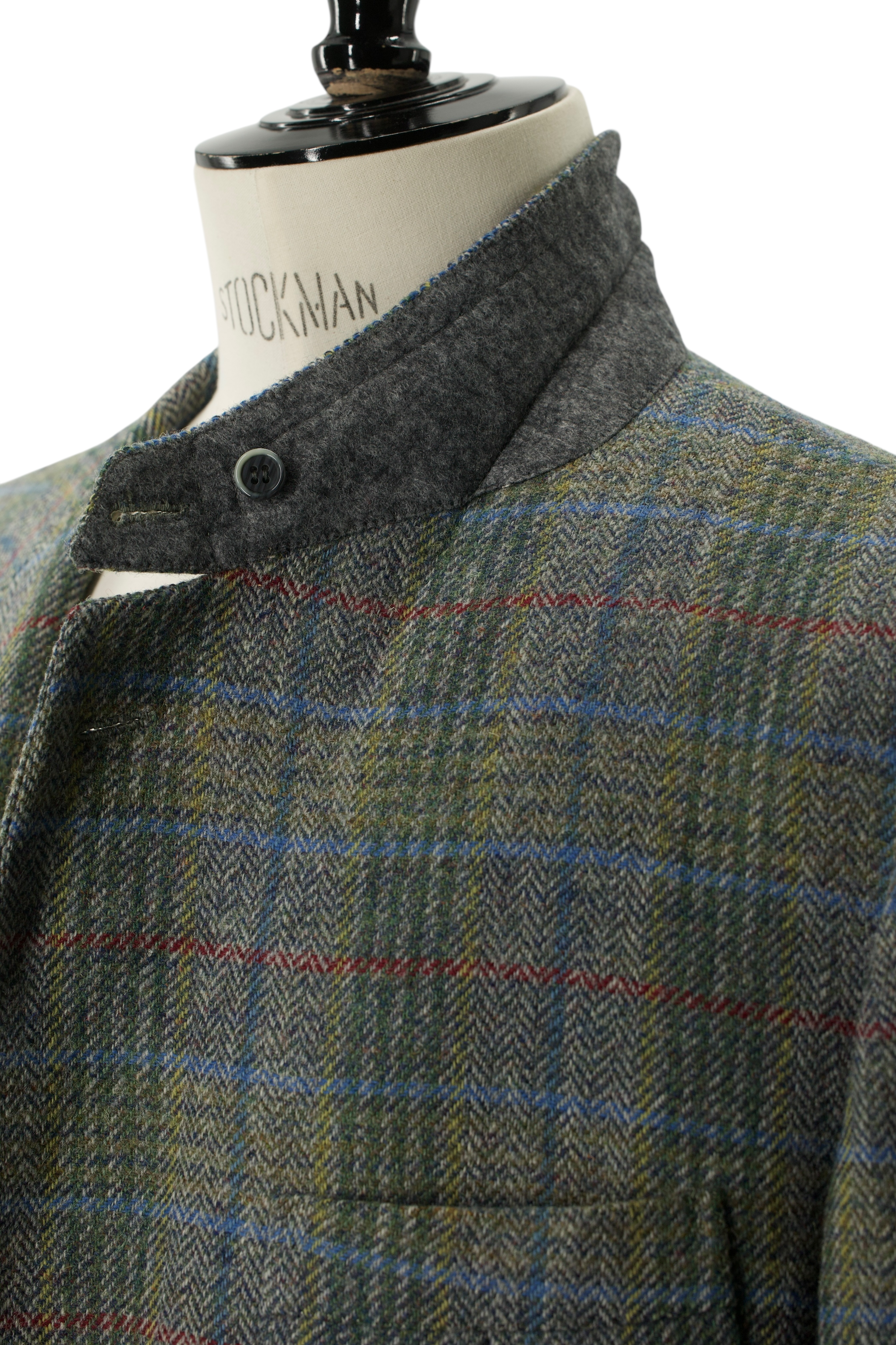 Brioni Sage Green & Blue Tweed-Wool Norfolk Hunting Jacket