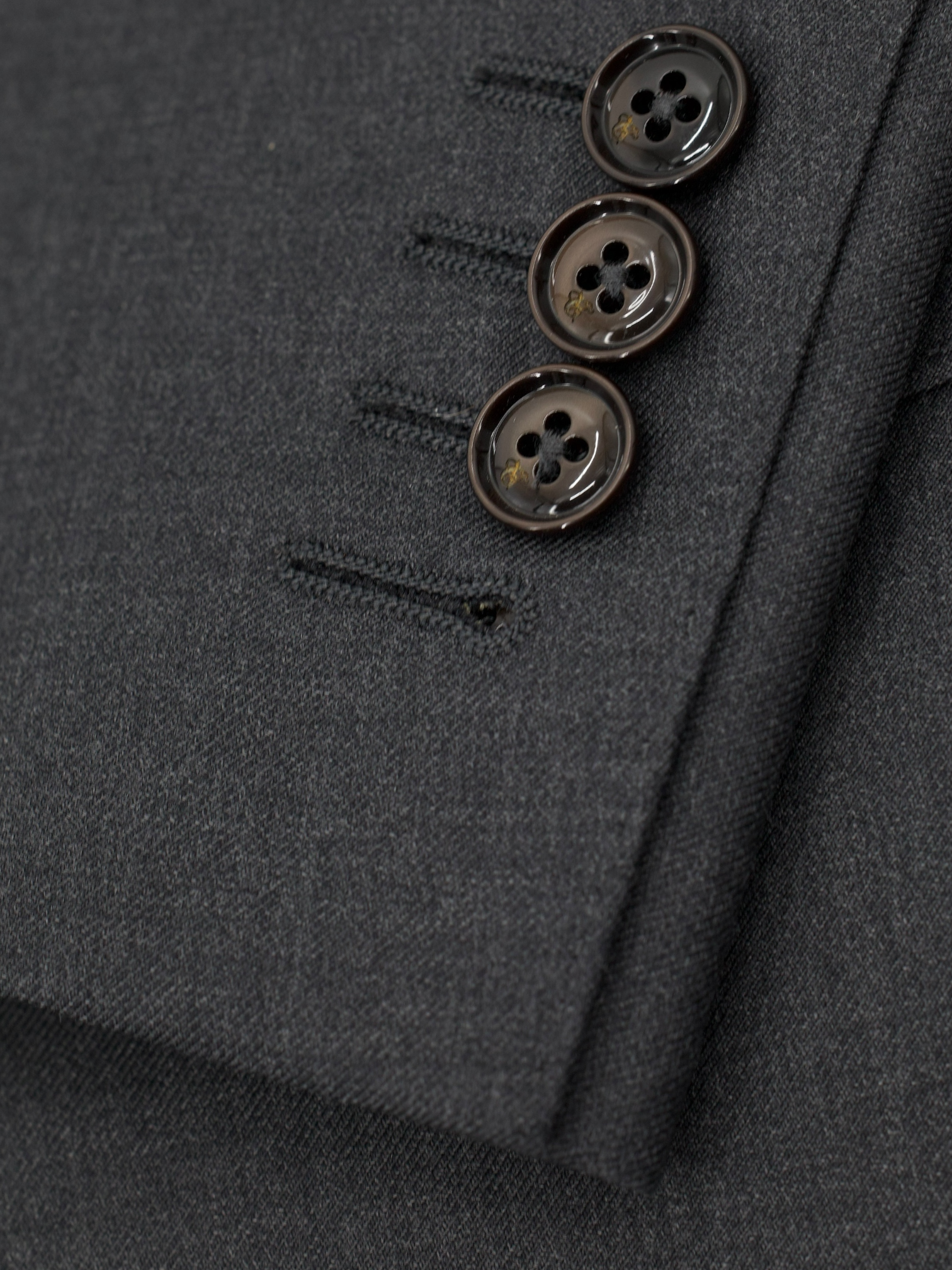 Canali Dark Grey Fine-Wool Essential Twill Suit