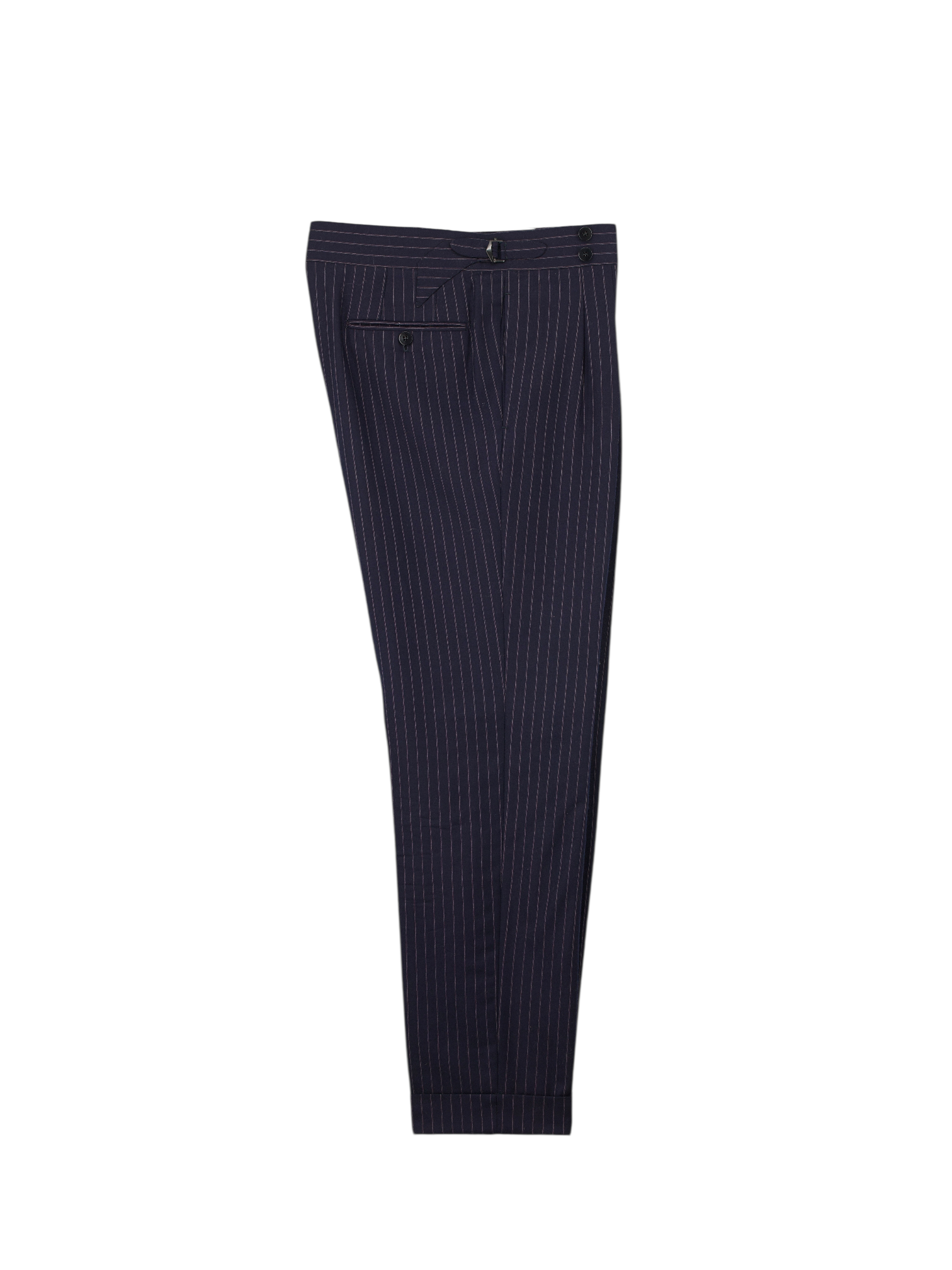 Cesare Attolini Dark Blue Super 120's & Cashmere Double-Breasted Pinstripe Suit