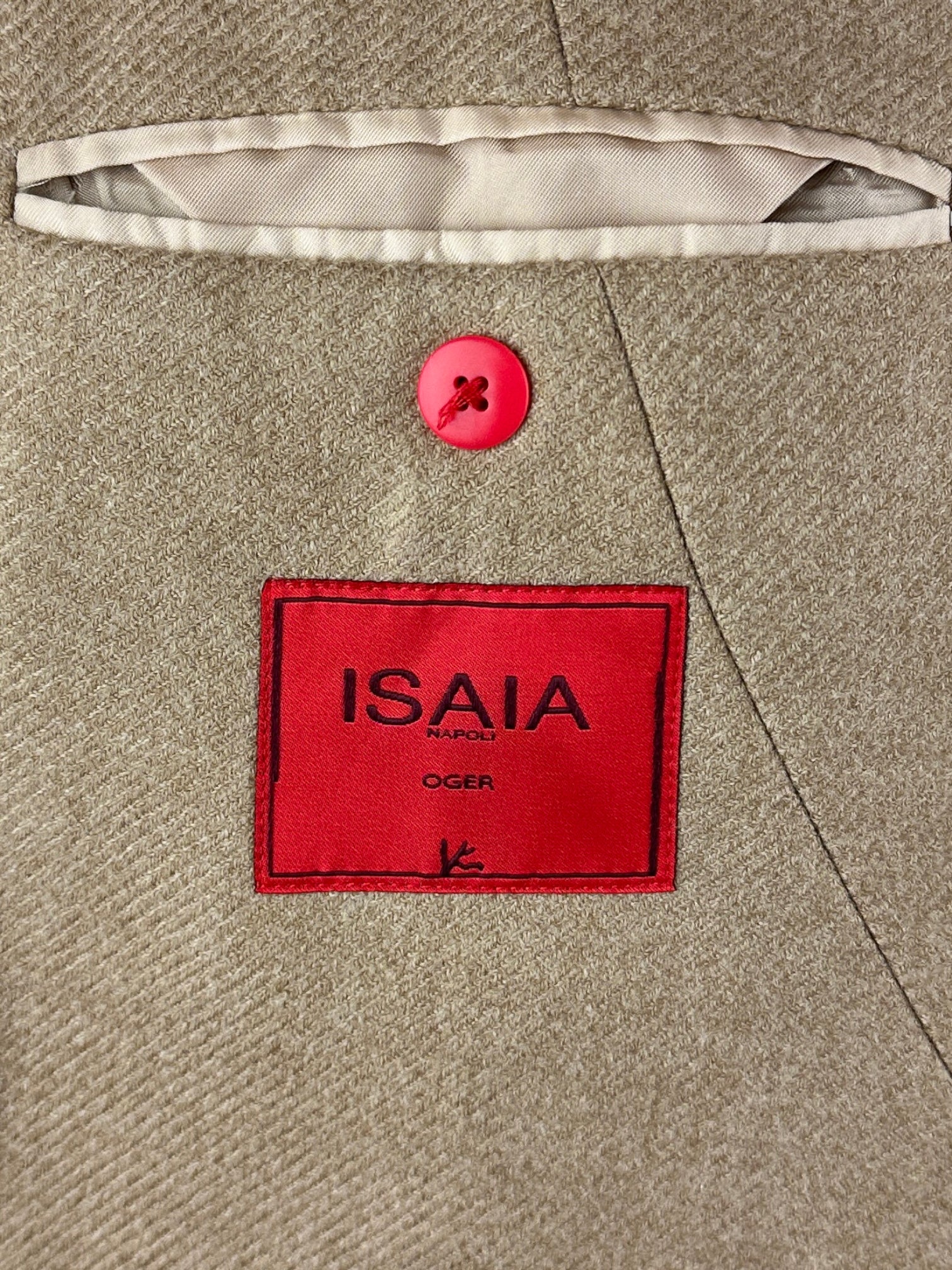 Isaia Camel Wool & Cashmere Jacket