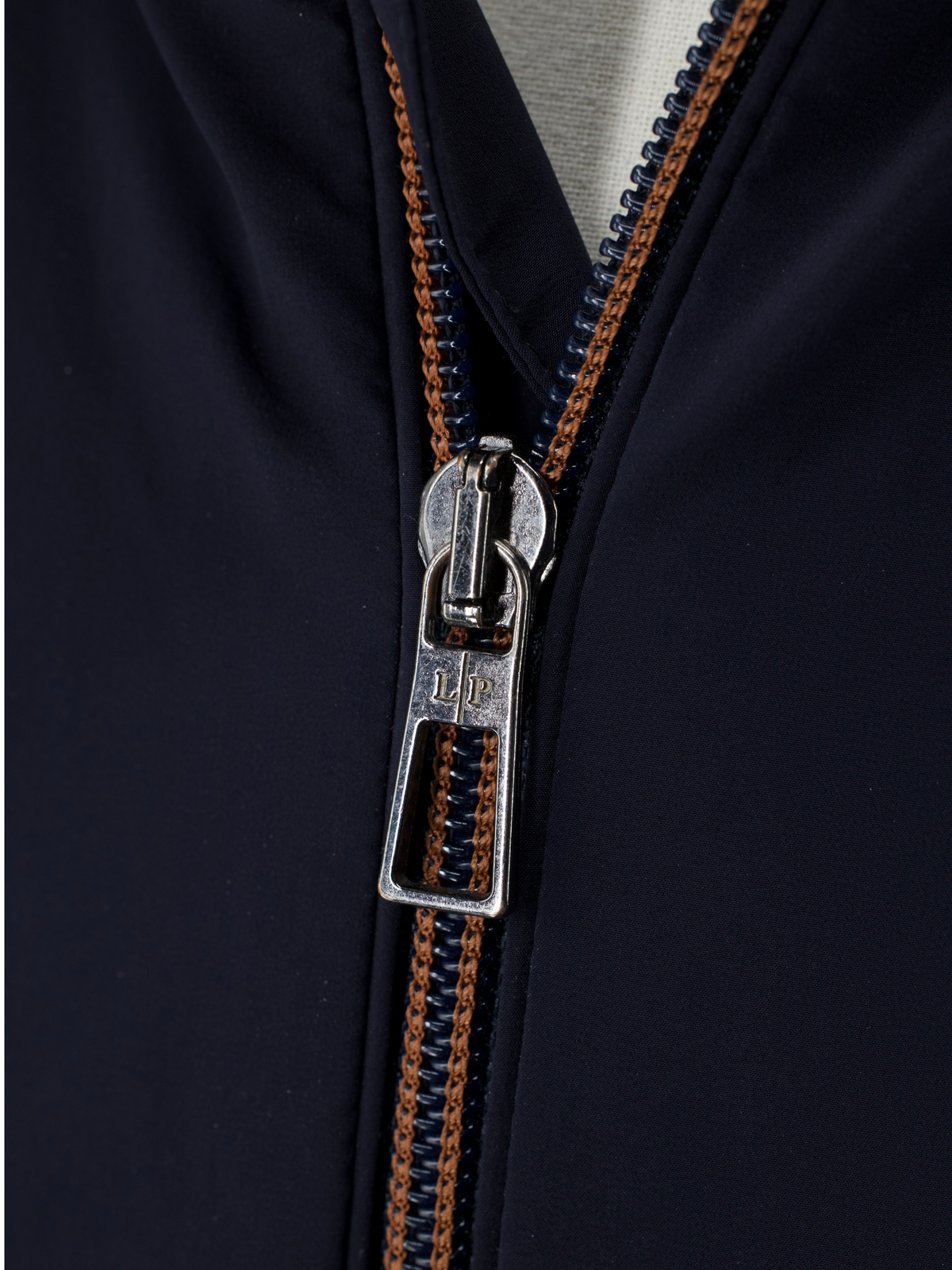 Loro Piana Navy Rain System Zip-Up Jacket