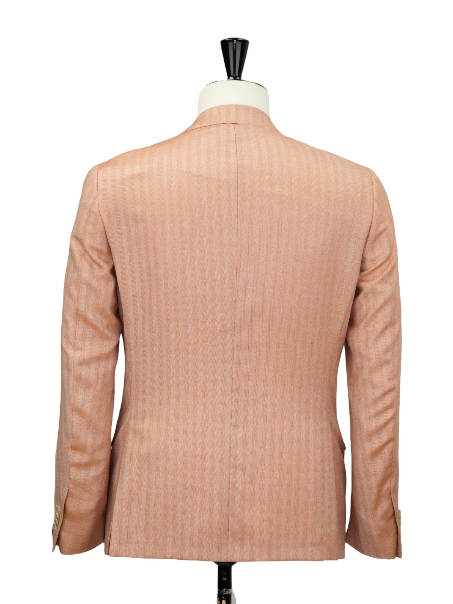 Corneliani Soft Orange Cashmere & Silk Herringbone Jacket