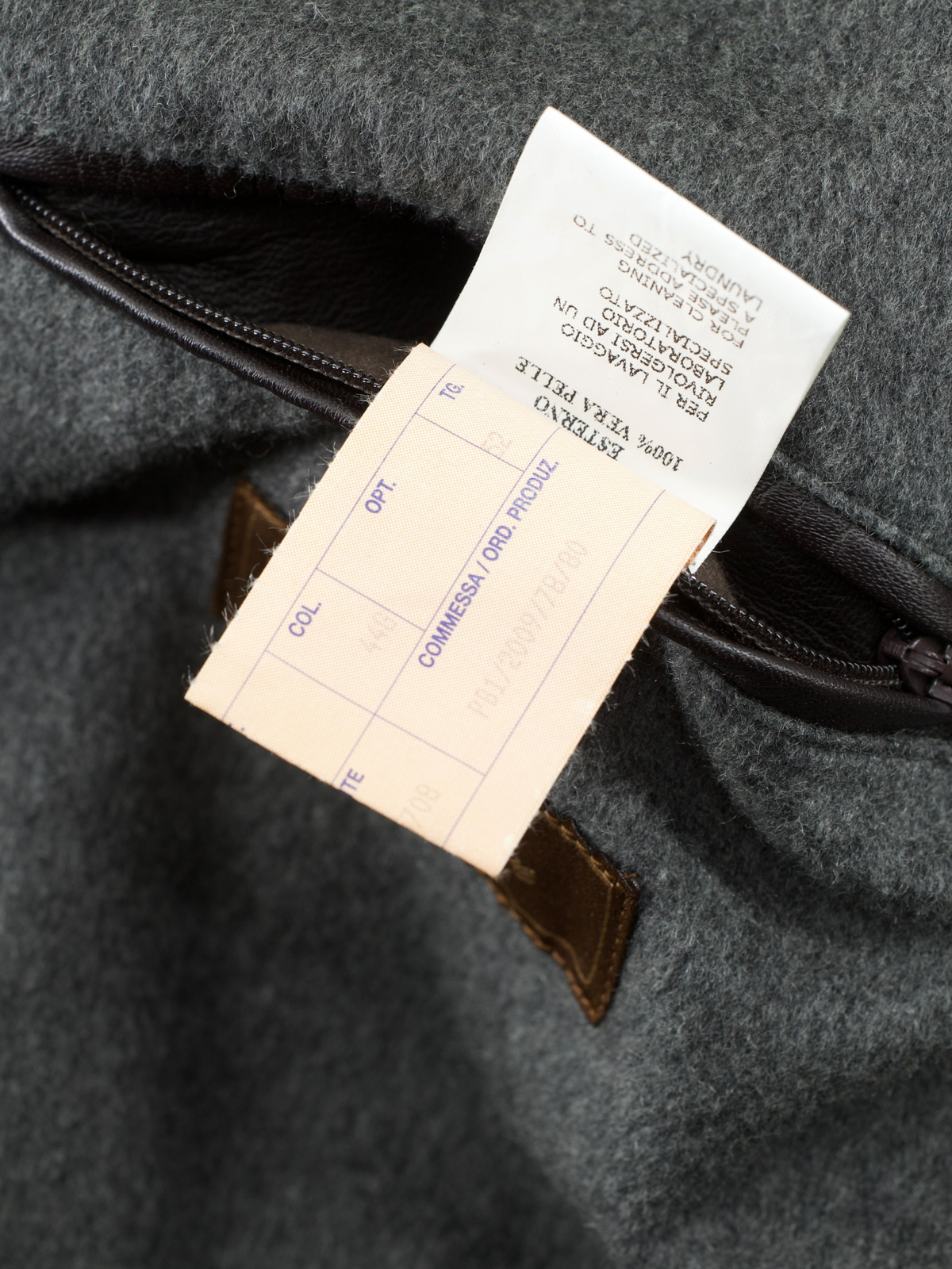 Luigi Borrelli Dark Brown Leather & Cashmere-Lining Jacket
