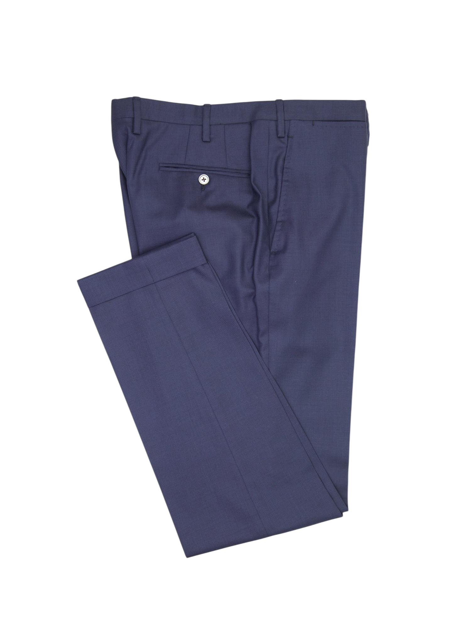 Kiton Dark Blue Diamante Blue "Tessuto Esclusivo" Suit + Extra Trousers