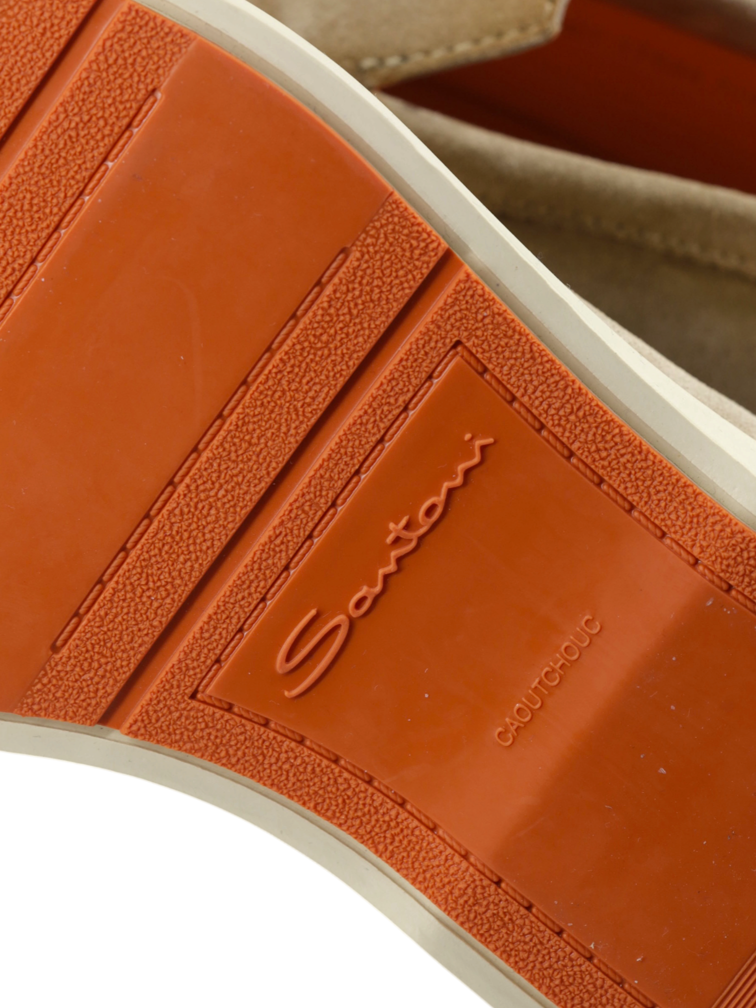 Santoni Beige Suede Botanist Summer Loafer