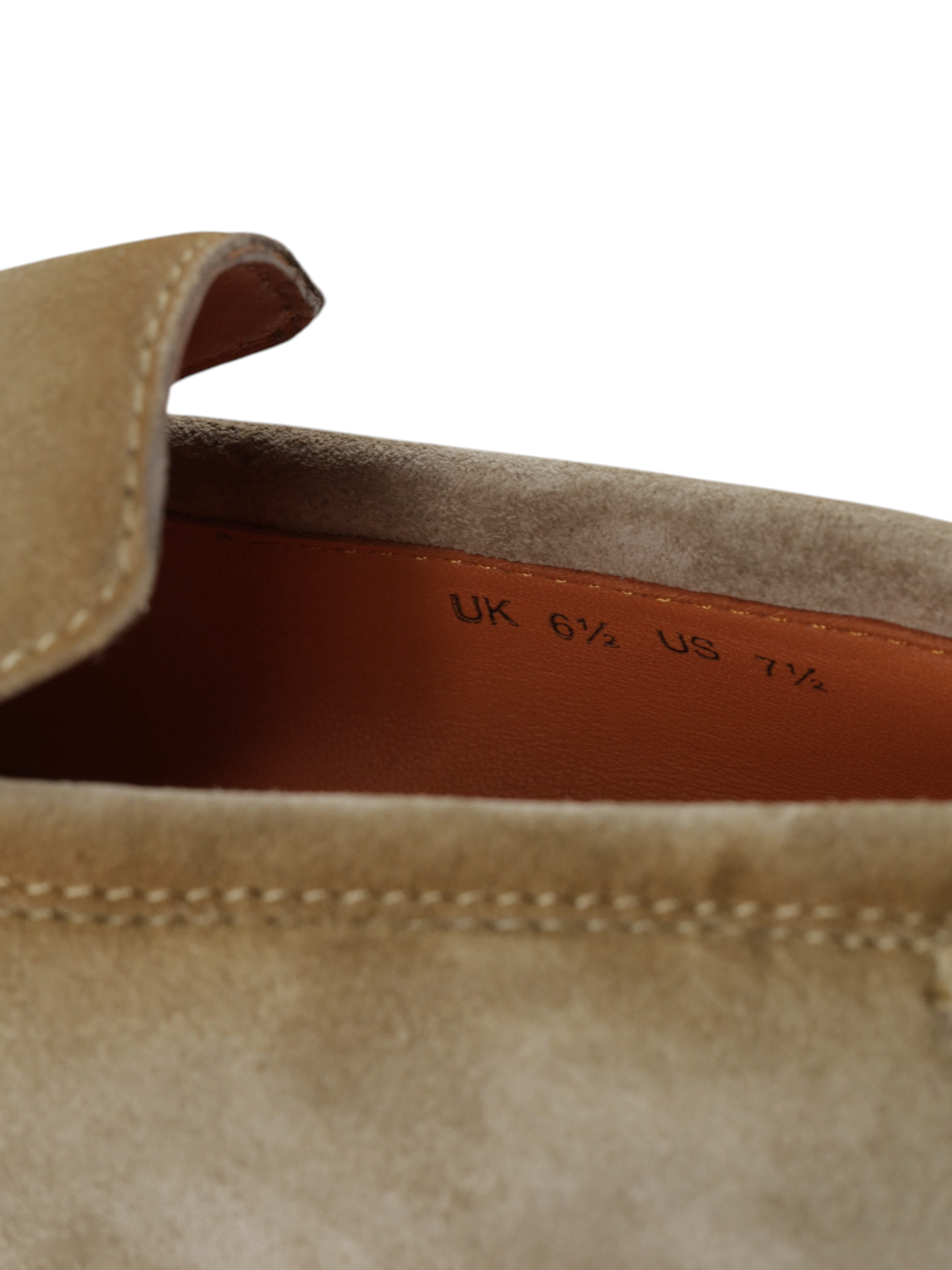 Santoni Beige Suede Botanist Summer Loafer