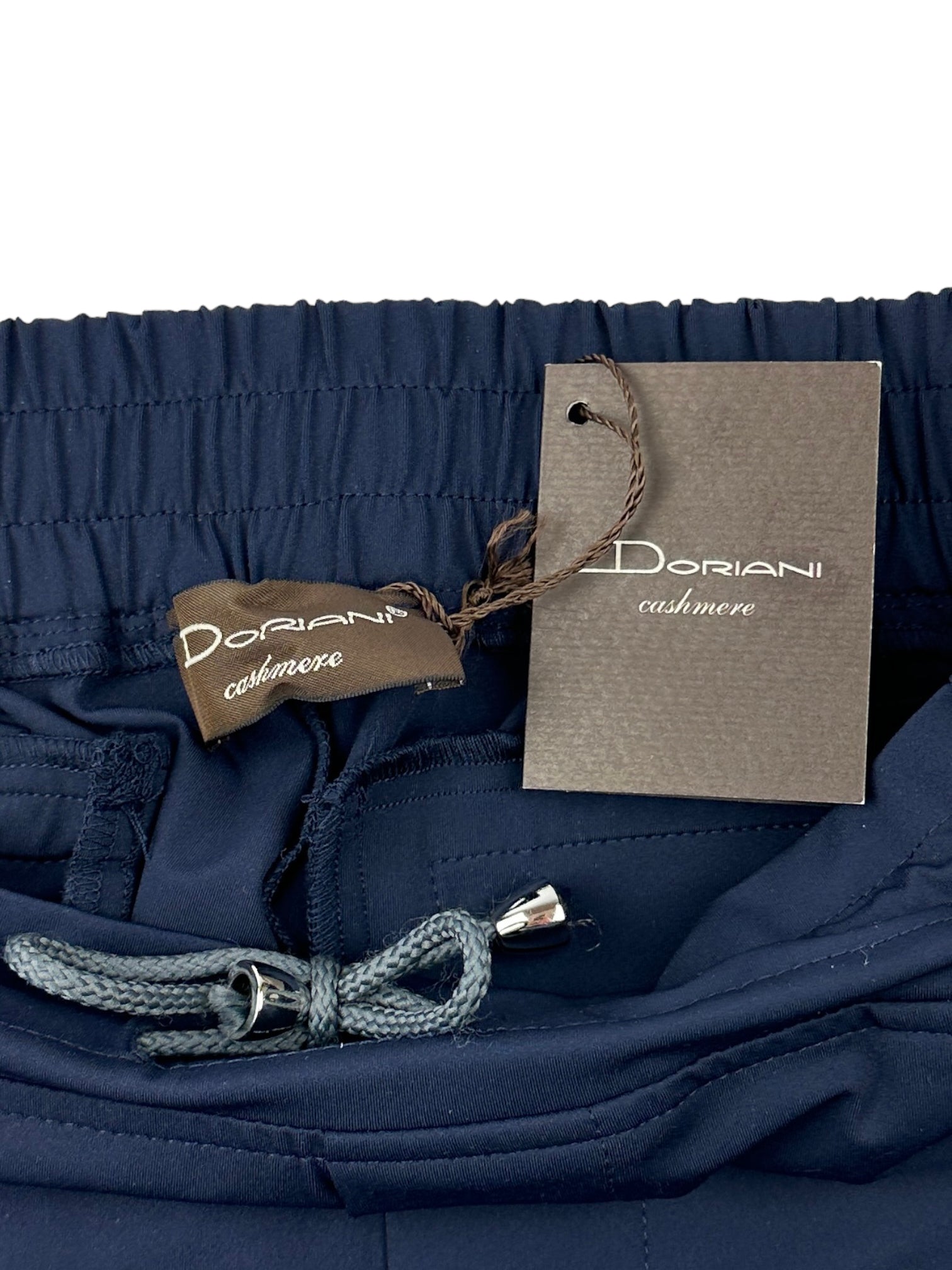 Doriani Cashmere Navy Stretch Trousers