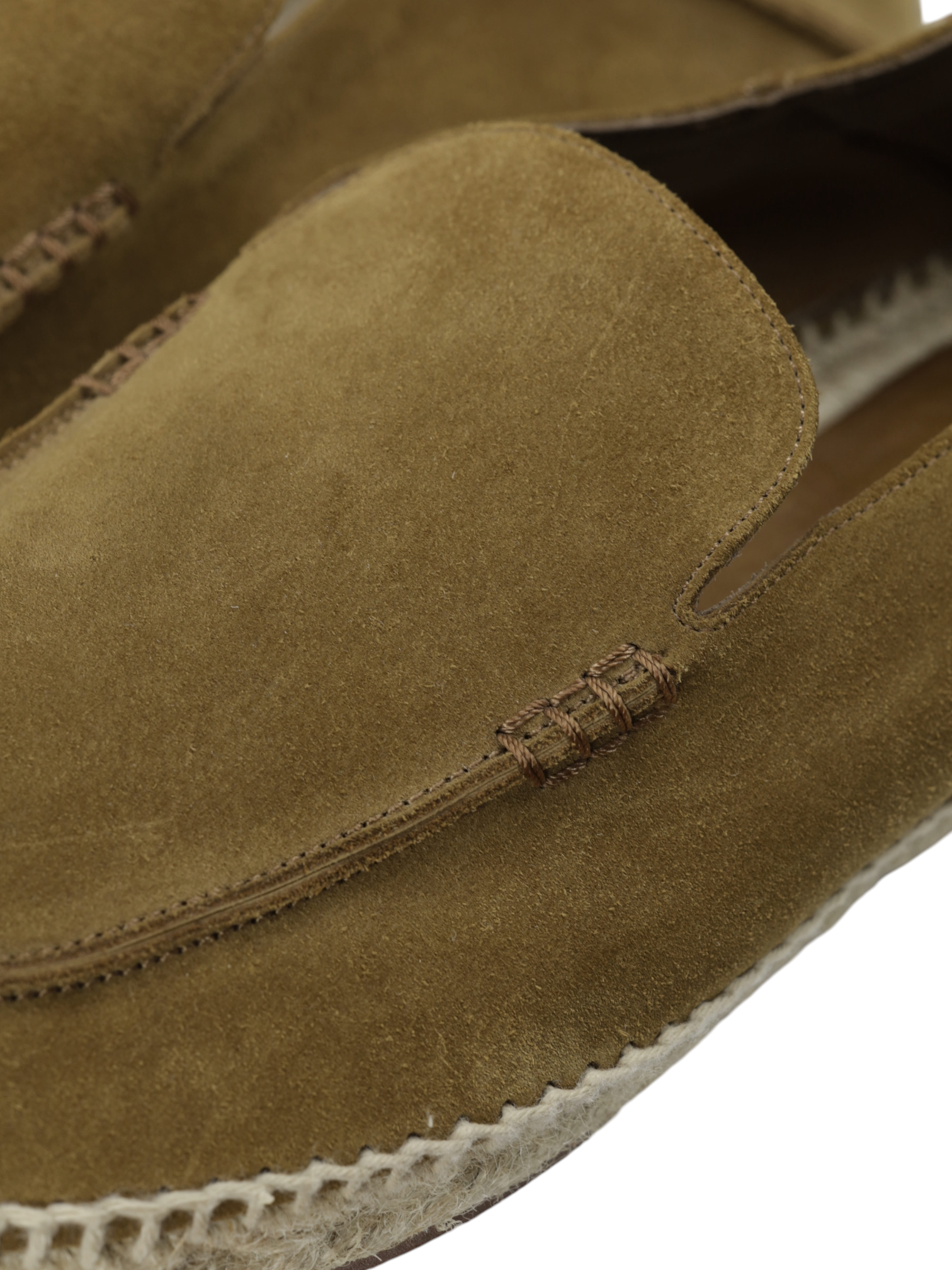 Loro Piana Light Brown Suede Seaside Walk Espadrilles