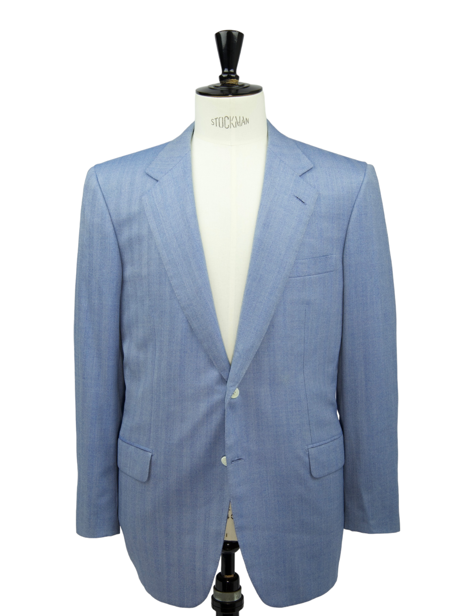 Brioni Light Blue Herringbone Palatino Blazer