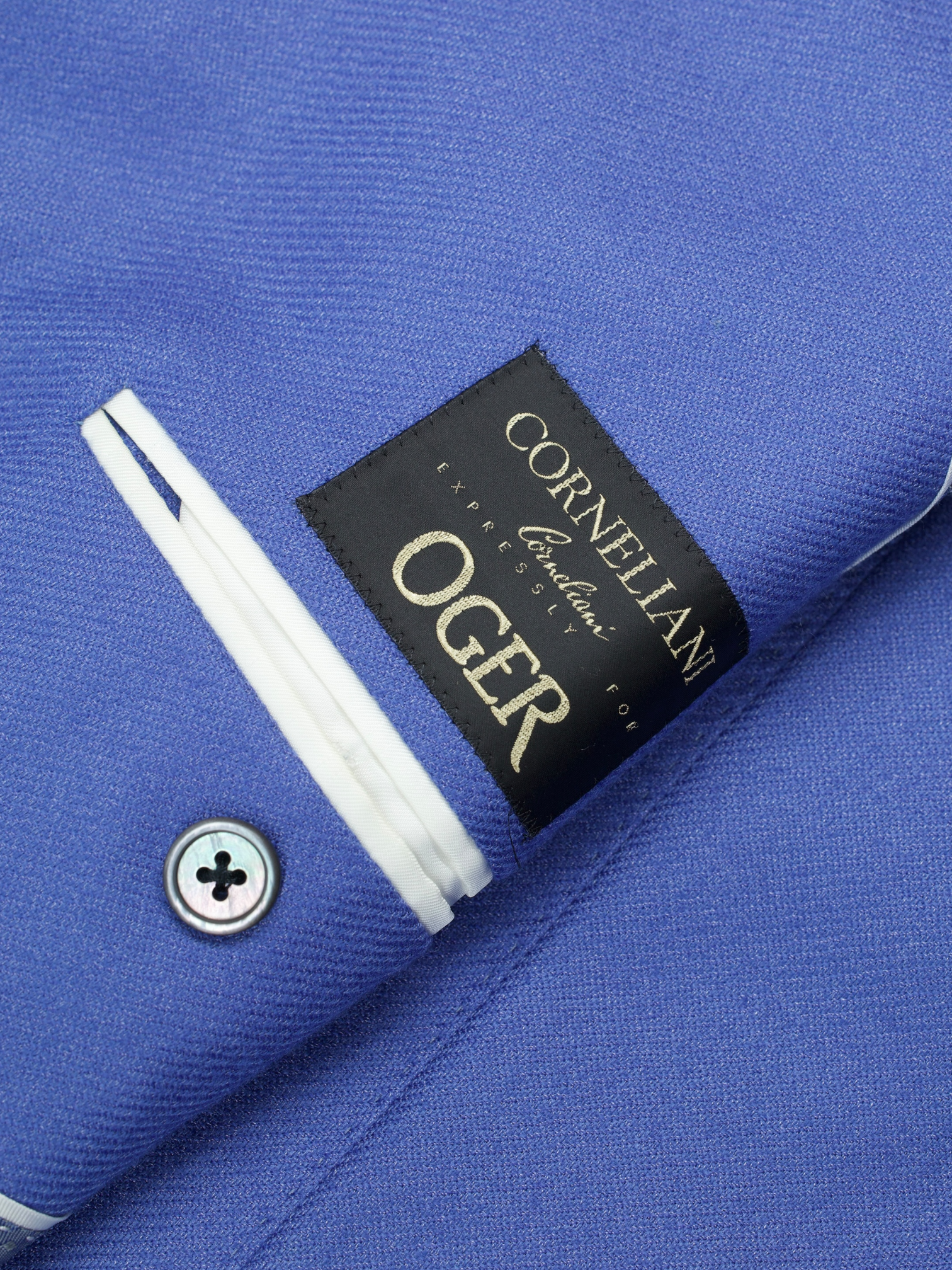 Corneliani Sky Blue Shiny Cashmere & Silk Twill Jacket
