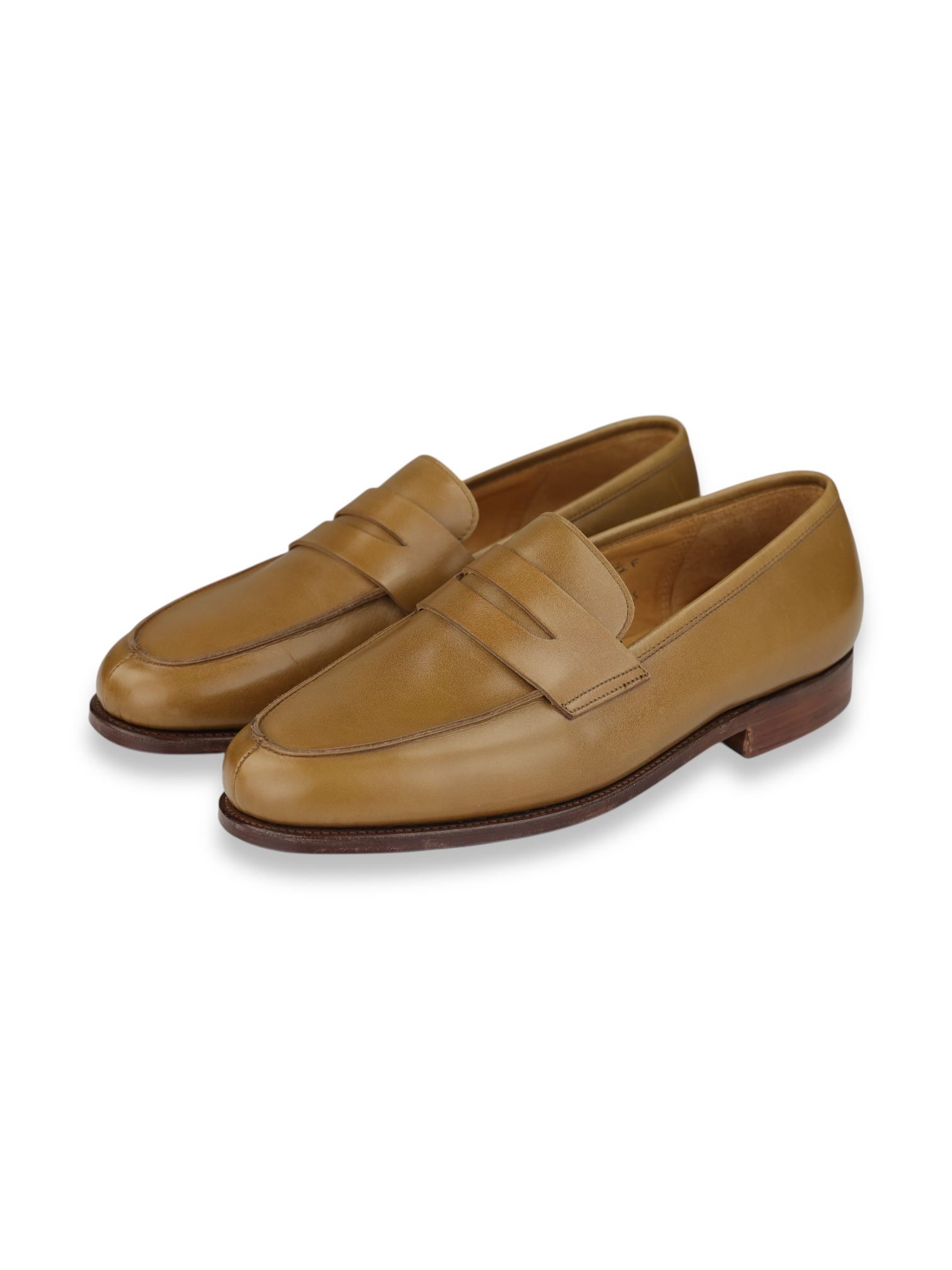 John Lobb Cognac Brown Campus Leather Penny Loafer