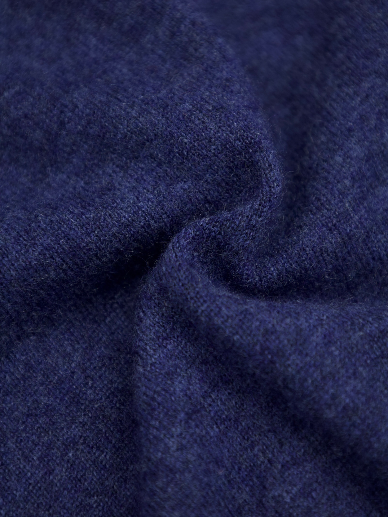 Cesare Attolini Denim Blue Pure Cashmere Turtleneck