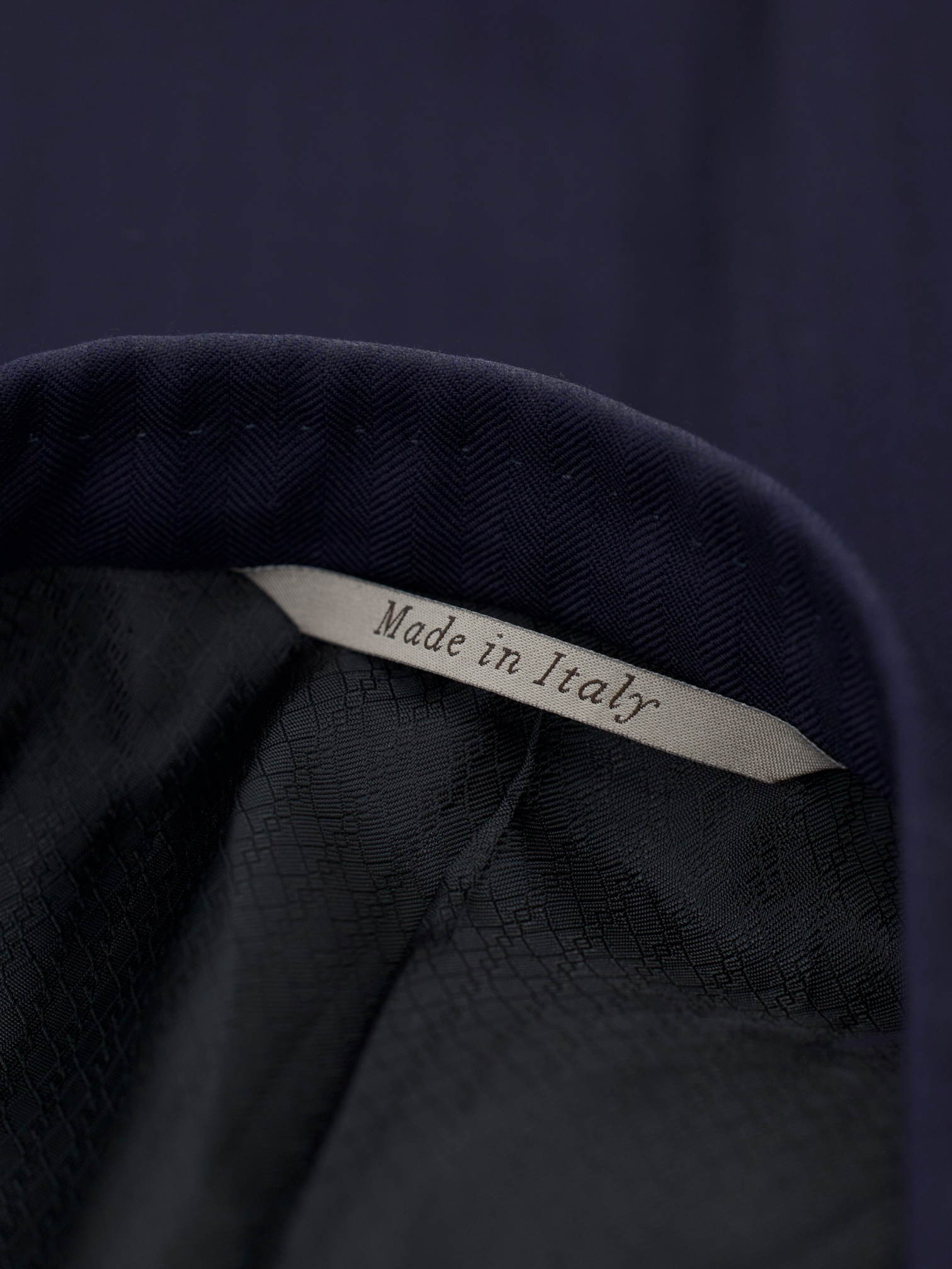 Canali Dark Blue “Exclusive” Wool Herringbone Suit + Extra Trousers