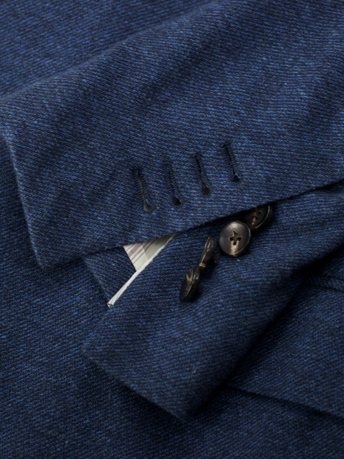 Lardini Blue Soft Knitted-Cotton Uncontructed Jacket