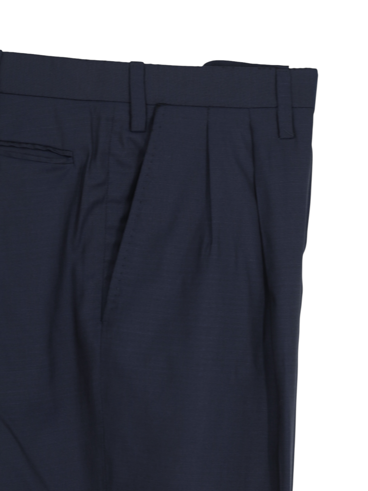 Kiton Dark Blue Wool & Mohair Basket-Weave Summer Suit