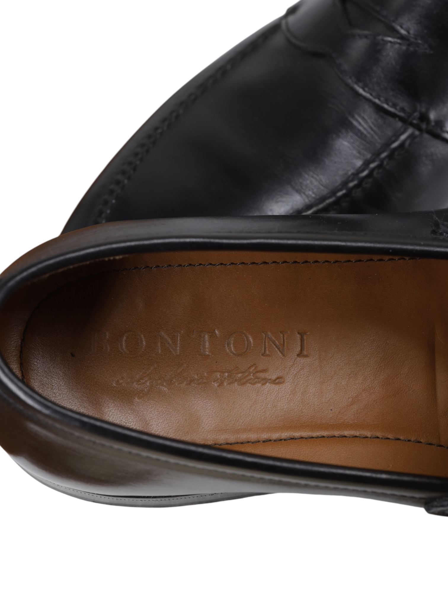 Bontoni Black Calfleather Principe Penny Loafer + Belt