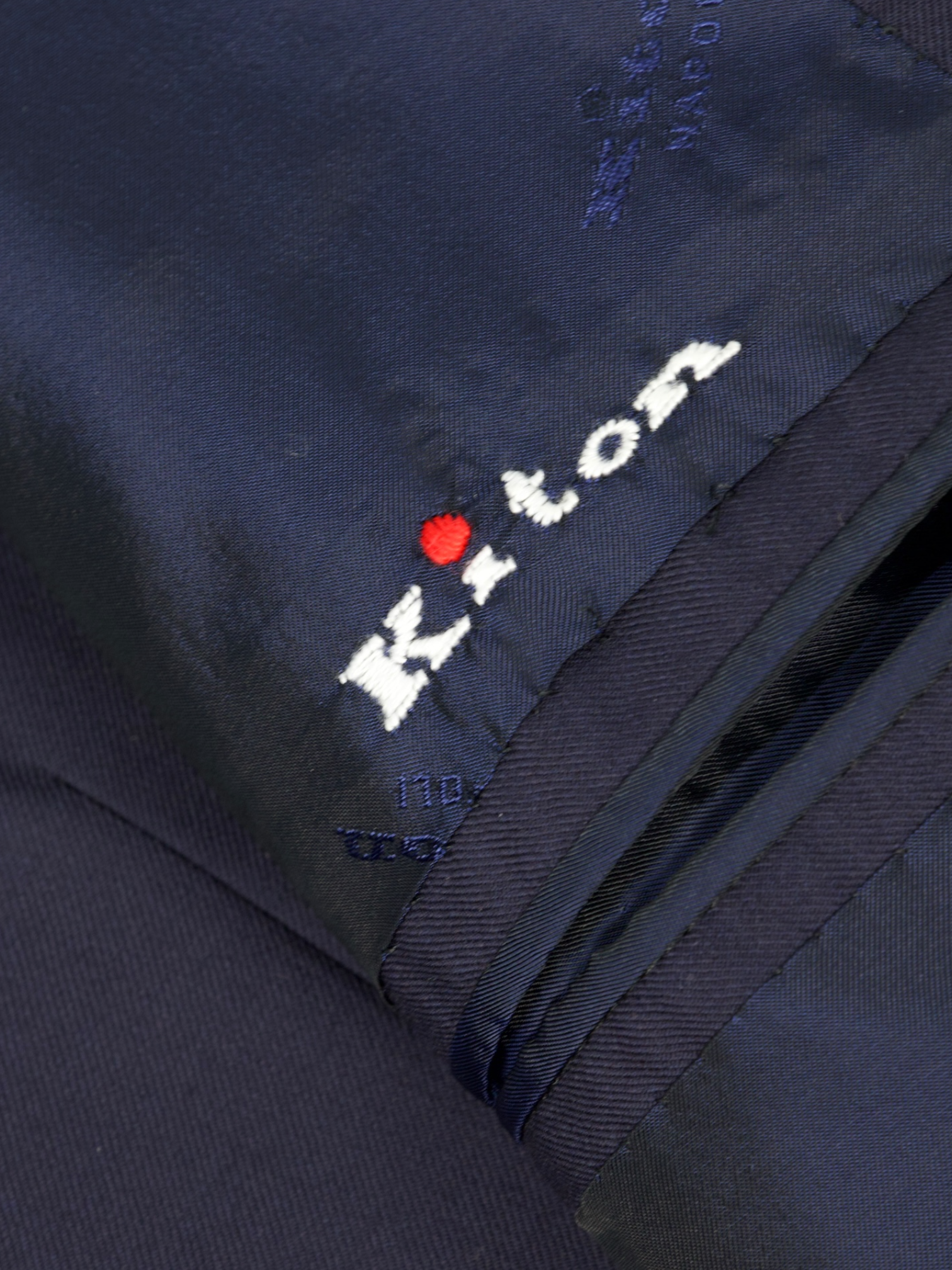 Kiton Navy Double Breasted 14-Micron Jacket