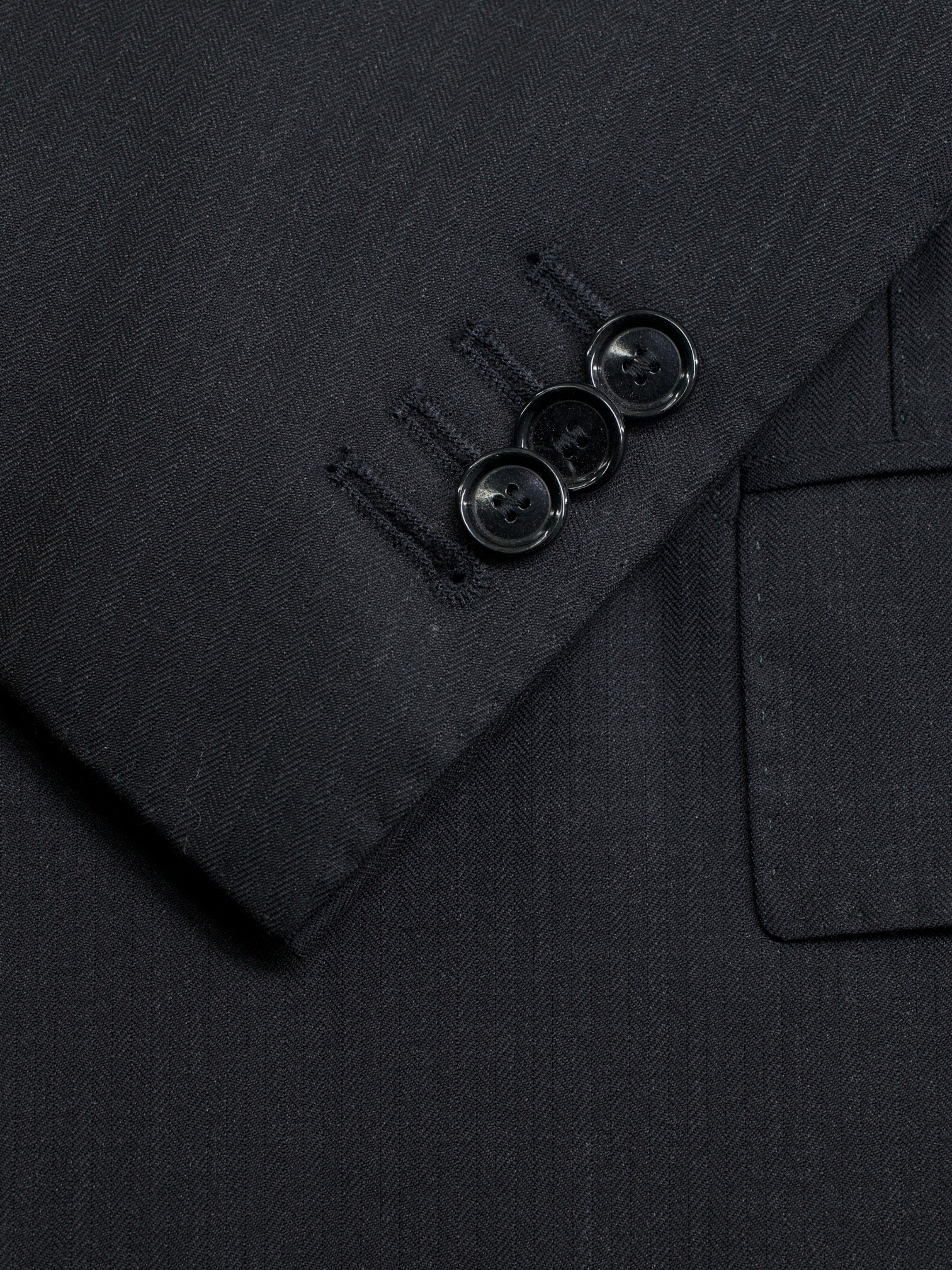 Cesare Attolini Anthracite Super 130's Micro-Herringbone Suit