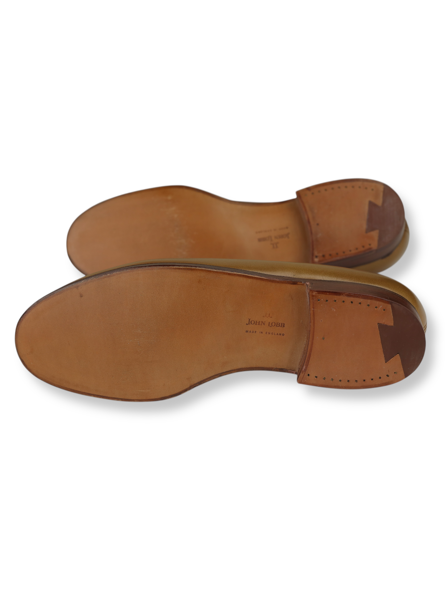 John Lobb Cognac Brown Campus Leather Penny Loafer