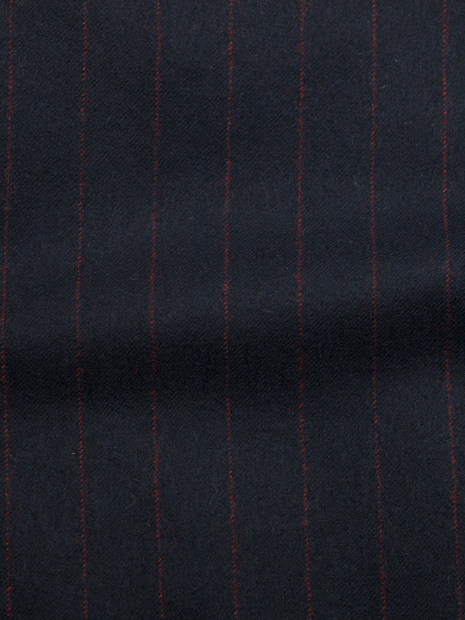 Kiton Navy & Red Pure Wool-Flannel Pinstripe Suit