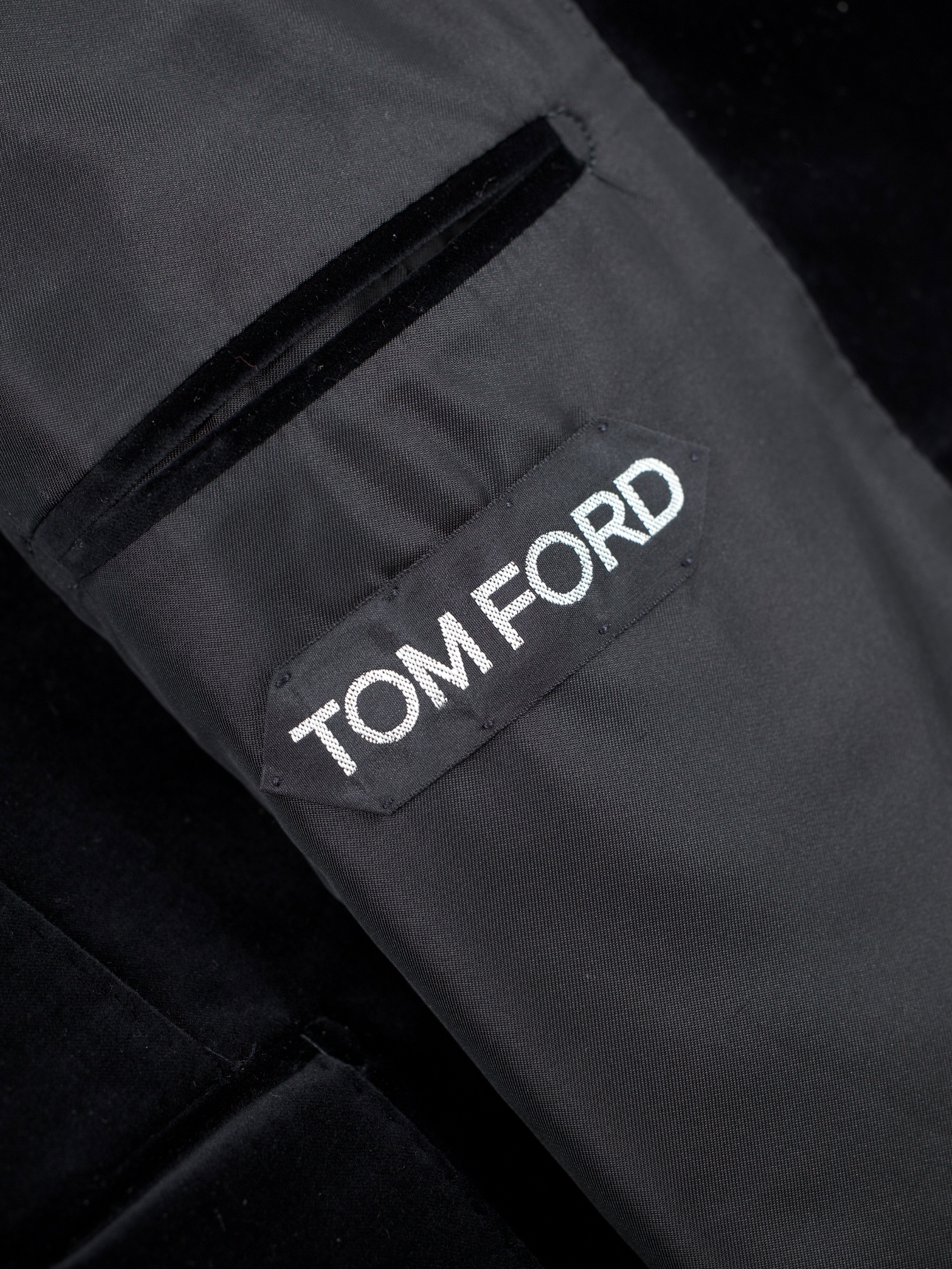Tom Ford Black Iconic Pure Cotton-Velvet Windsor Jacket