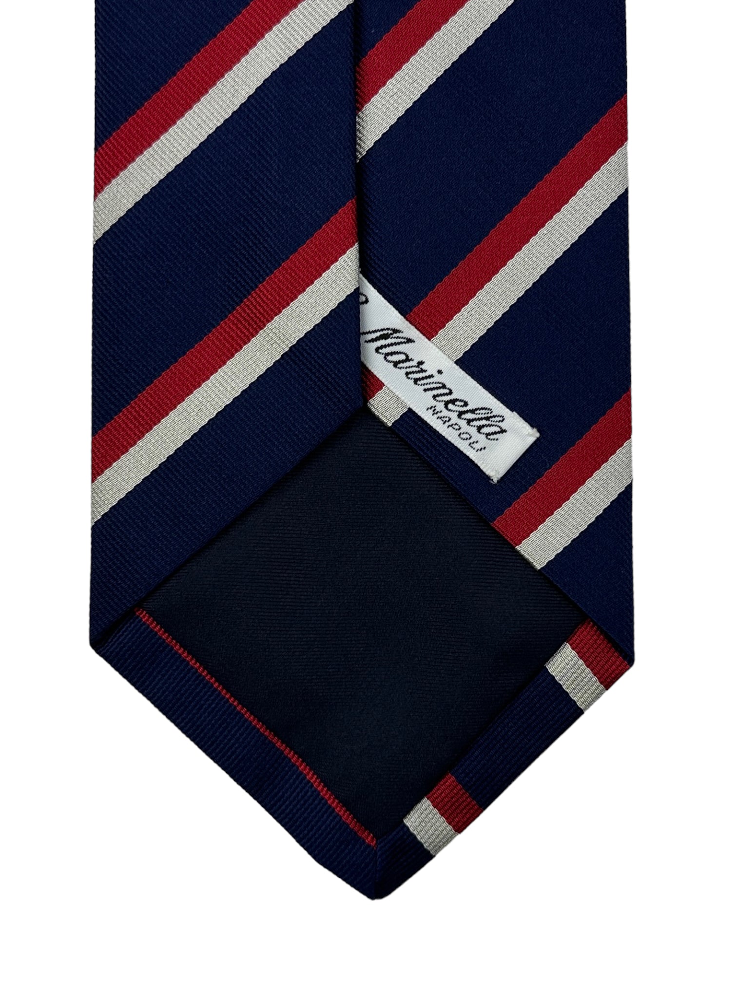 E.Marinella Navy and Red Club Tie