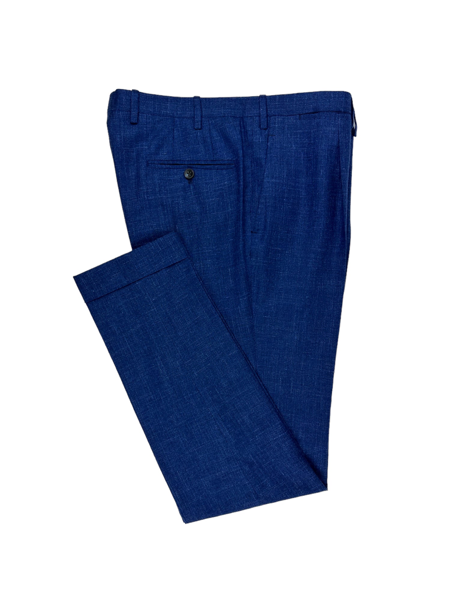 Kiton Cobalt-Blue Cashmere, Linen and Silk Suit