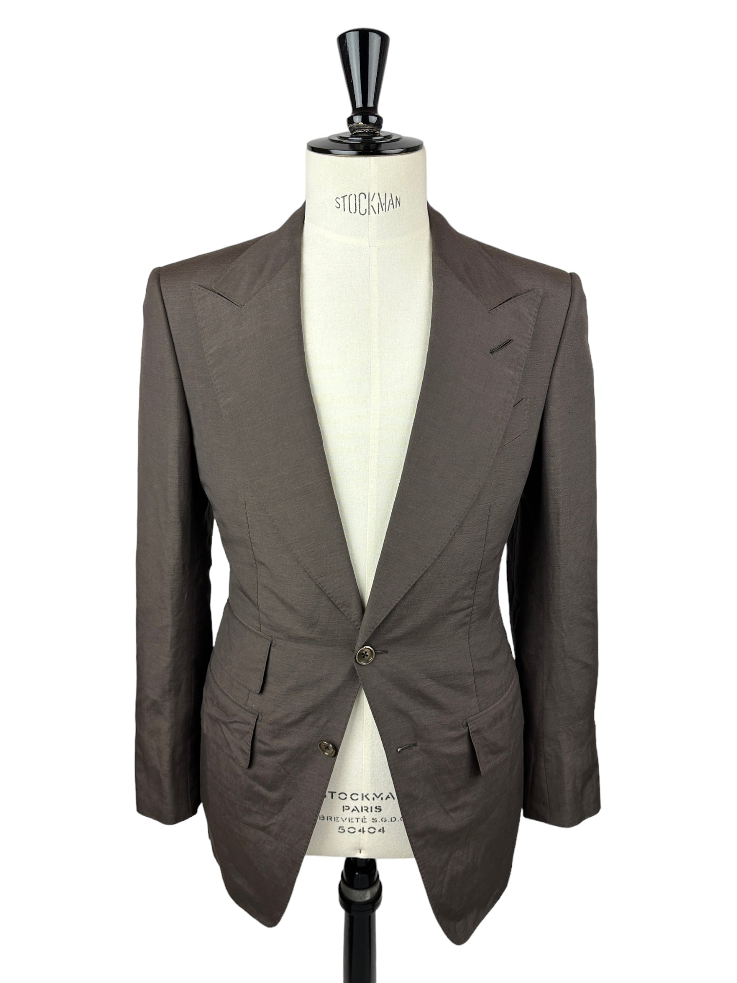 Tom Ford Atticus Chocolate Brown Silk & Linen Suit