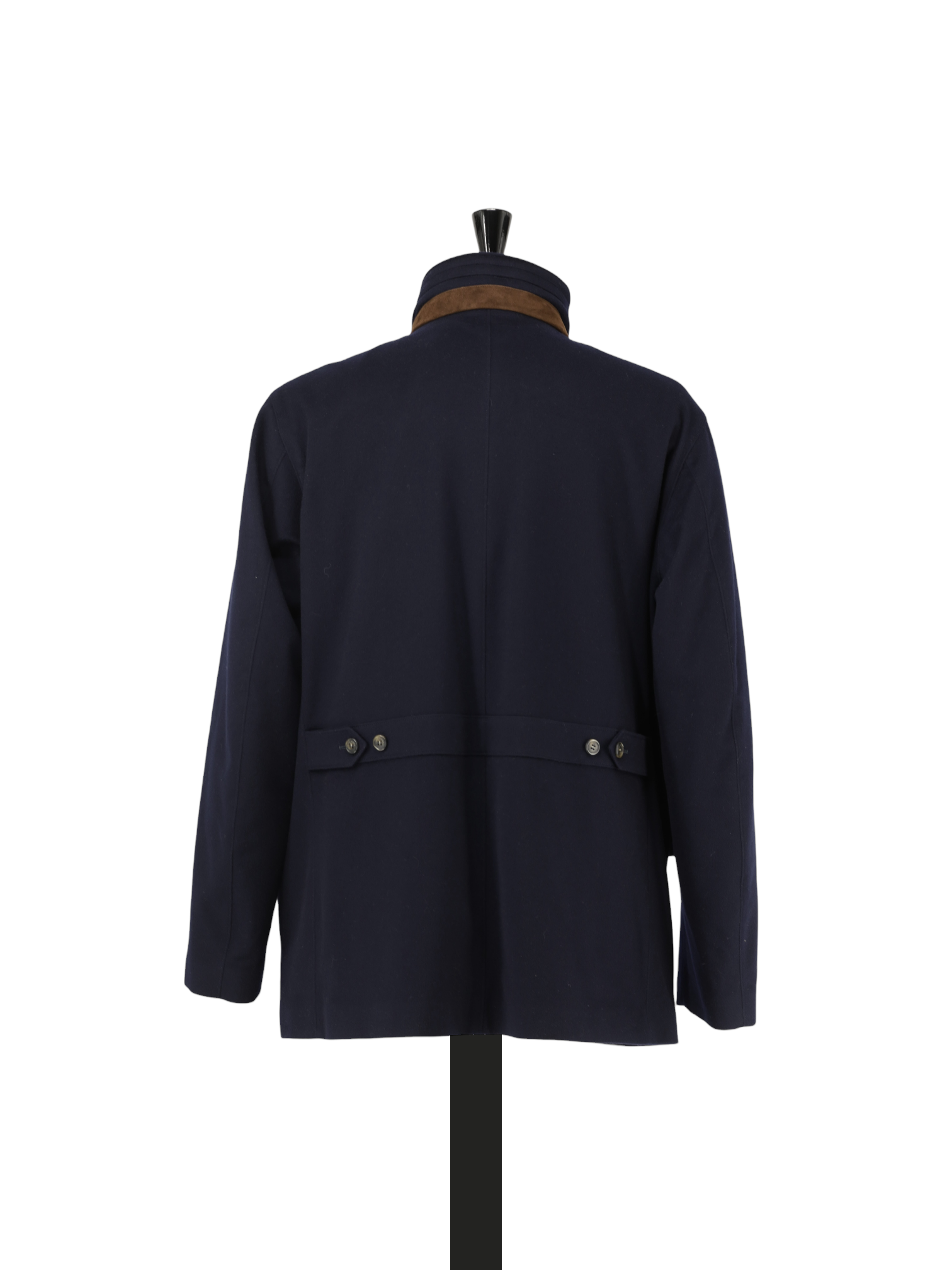 Loro Piana Navy Baby Cashmere Winter Voyager Caban Jacket