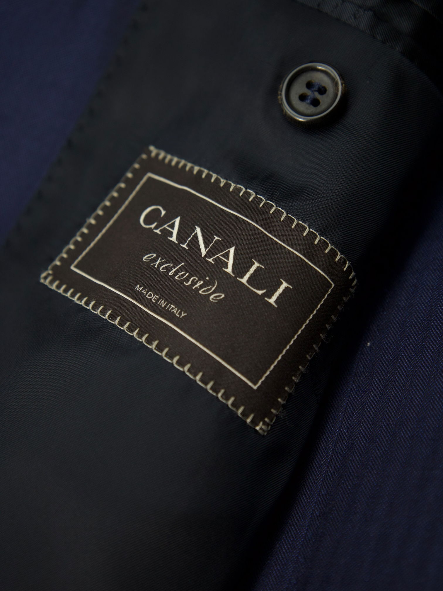 Canali Neapolitan Blue Super 150's & Silk Herringbone Suit