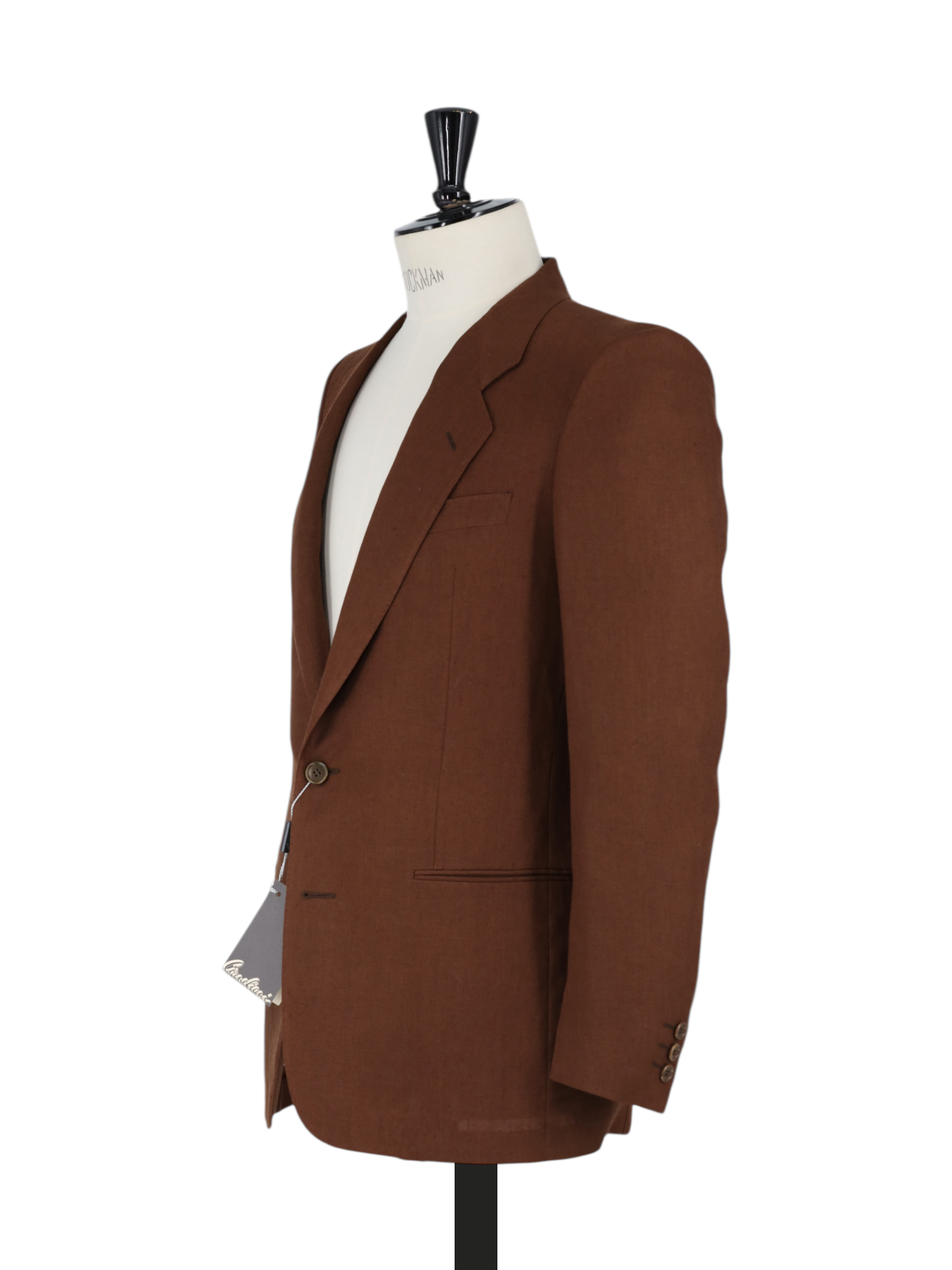 スーツ Mid 1950s Style Glossy DarkBrown Conpora Worsted Chine Dark Brown Suit - Oliver Wicks