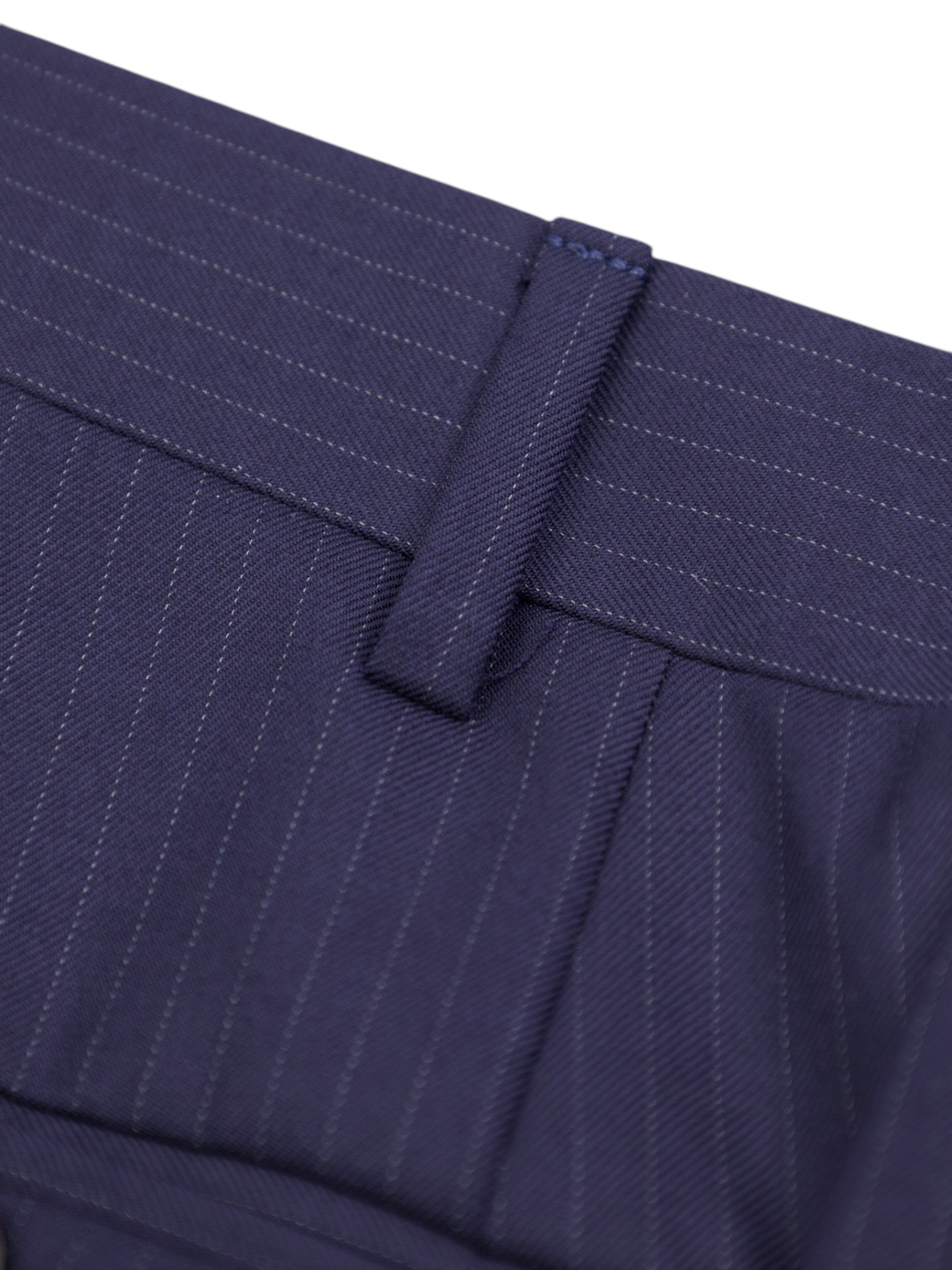 Canali Midnight Blue Pinstripe Trousers