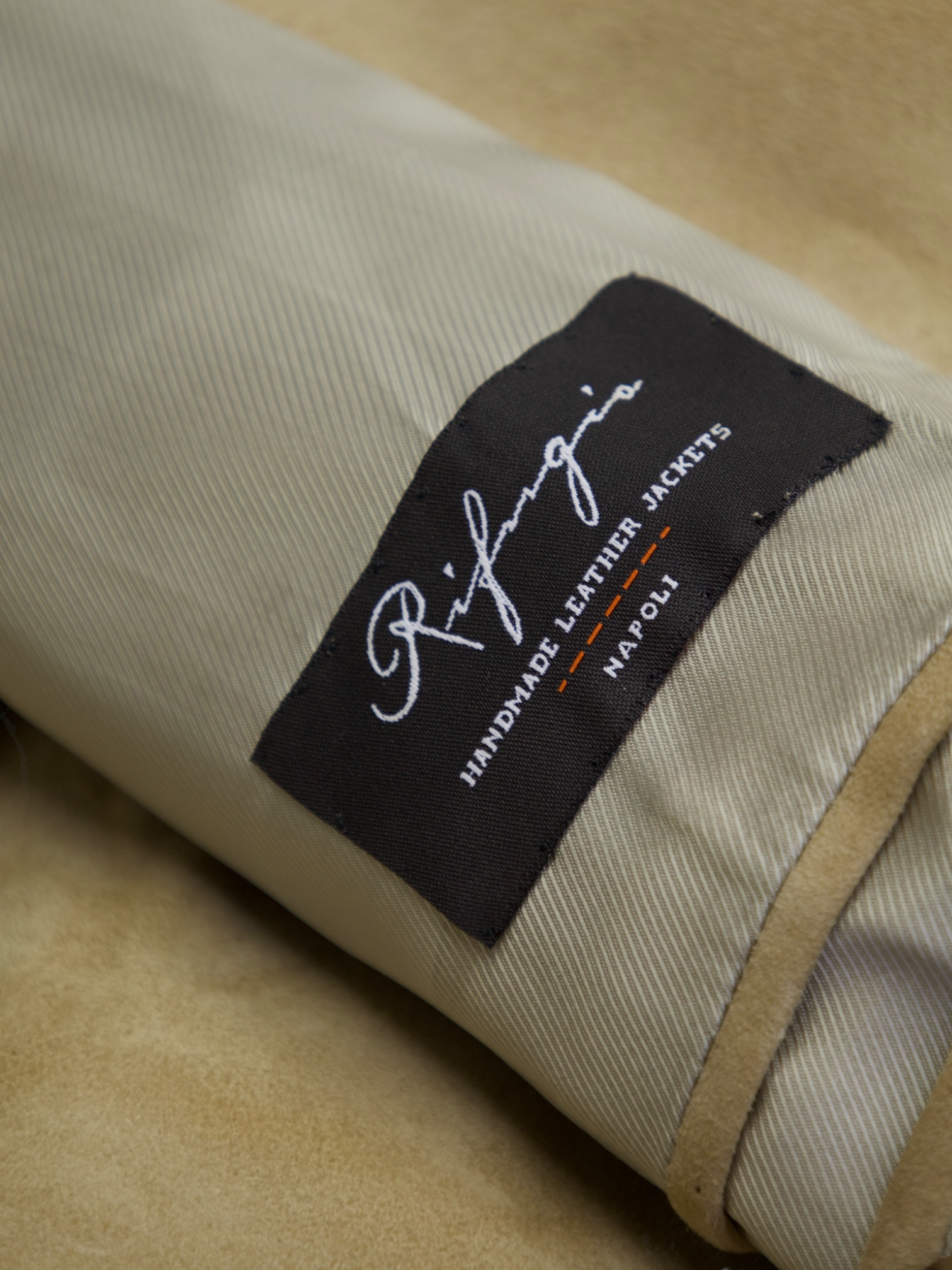 Rifugio Beige Handmade Suede Overshirt