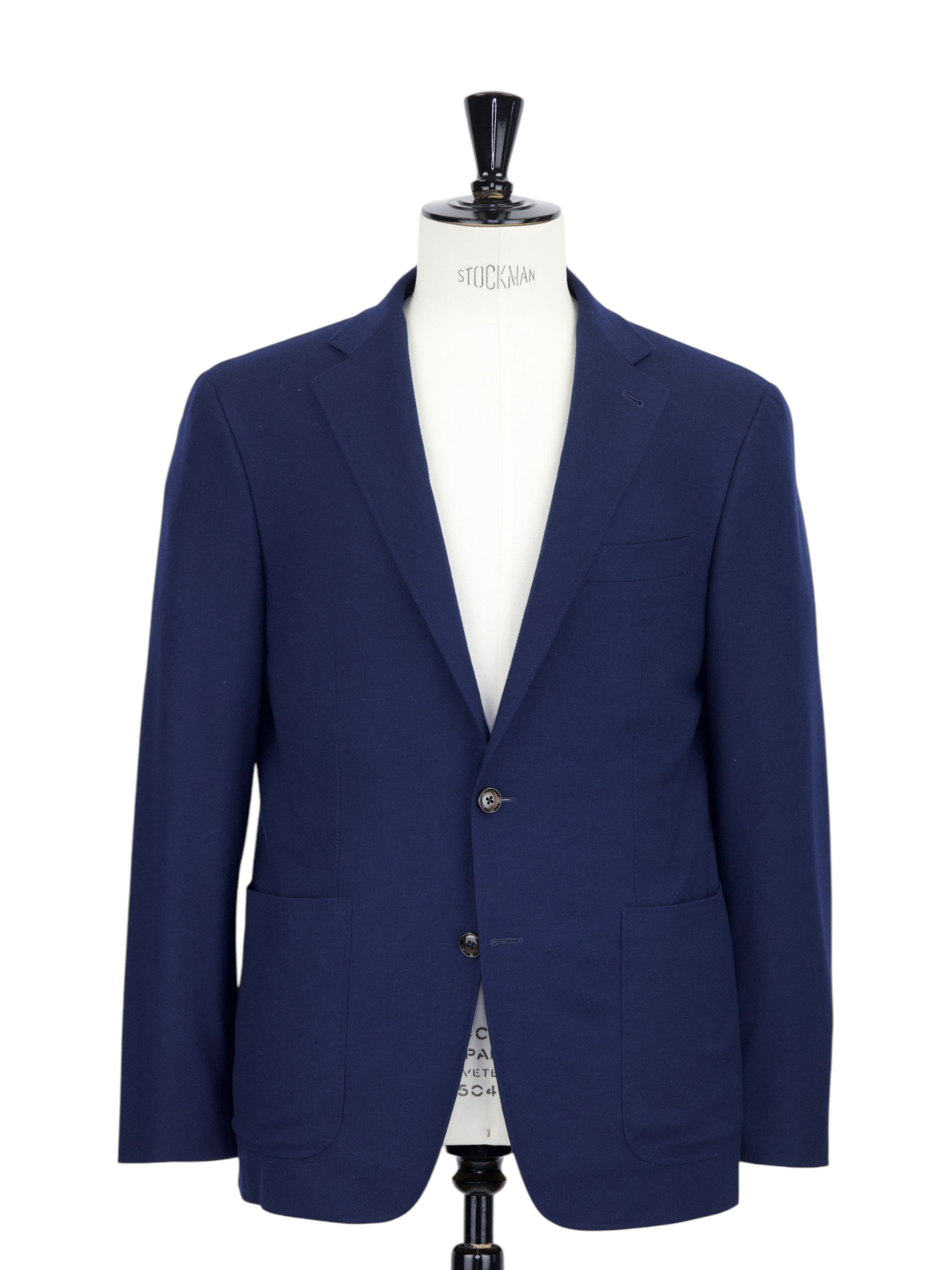 Canali Navy Cashmere Stretch Flannel "Kei" Jacket