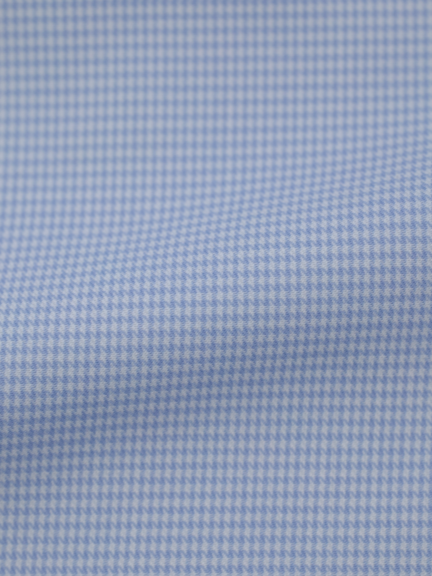 Emanuele Maffeis Light Blue Cotton Puppytooth Shirt