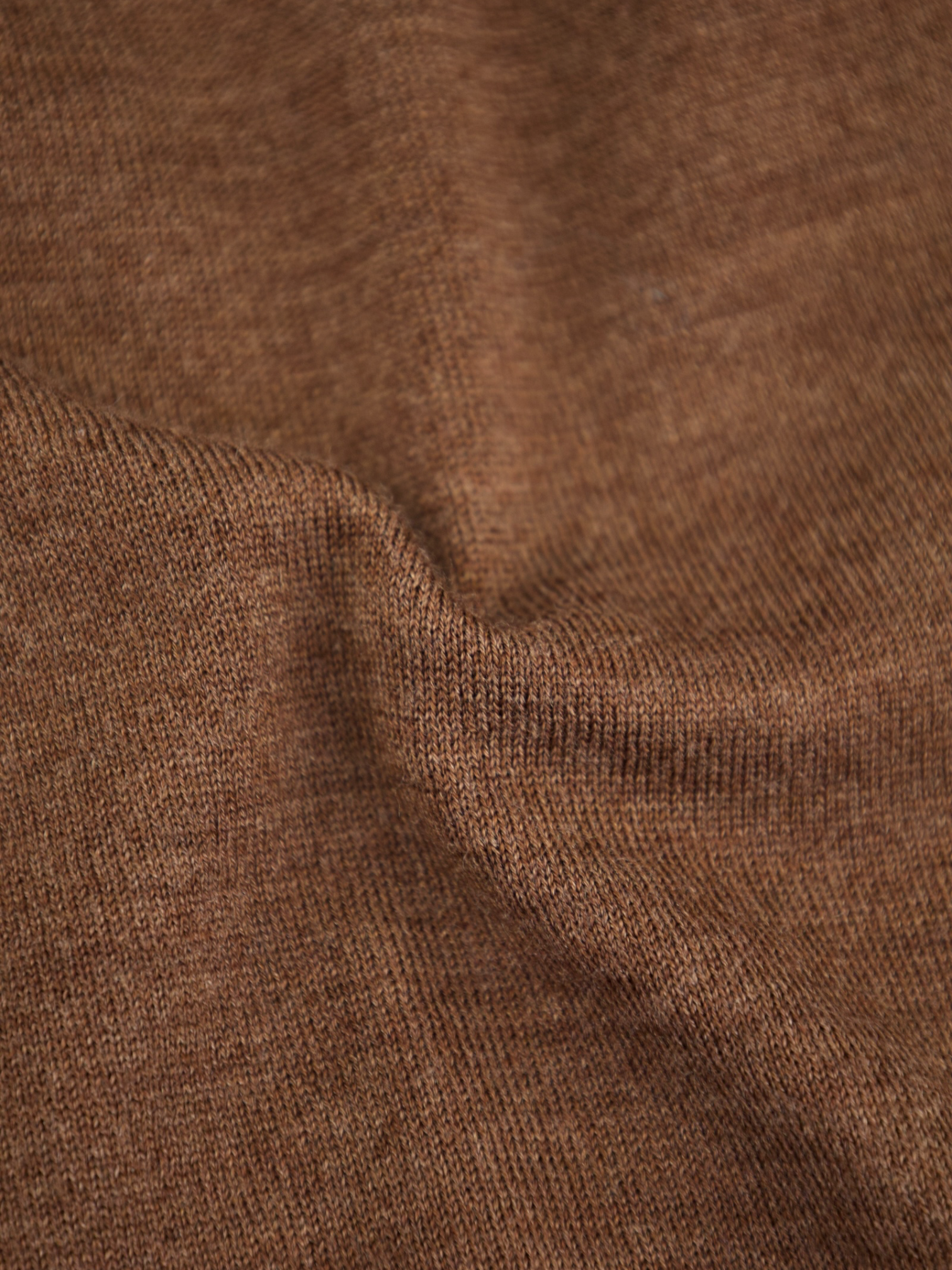 Cesare Attolini Mocca Brown Wool & Silk Cardigan