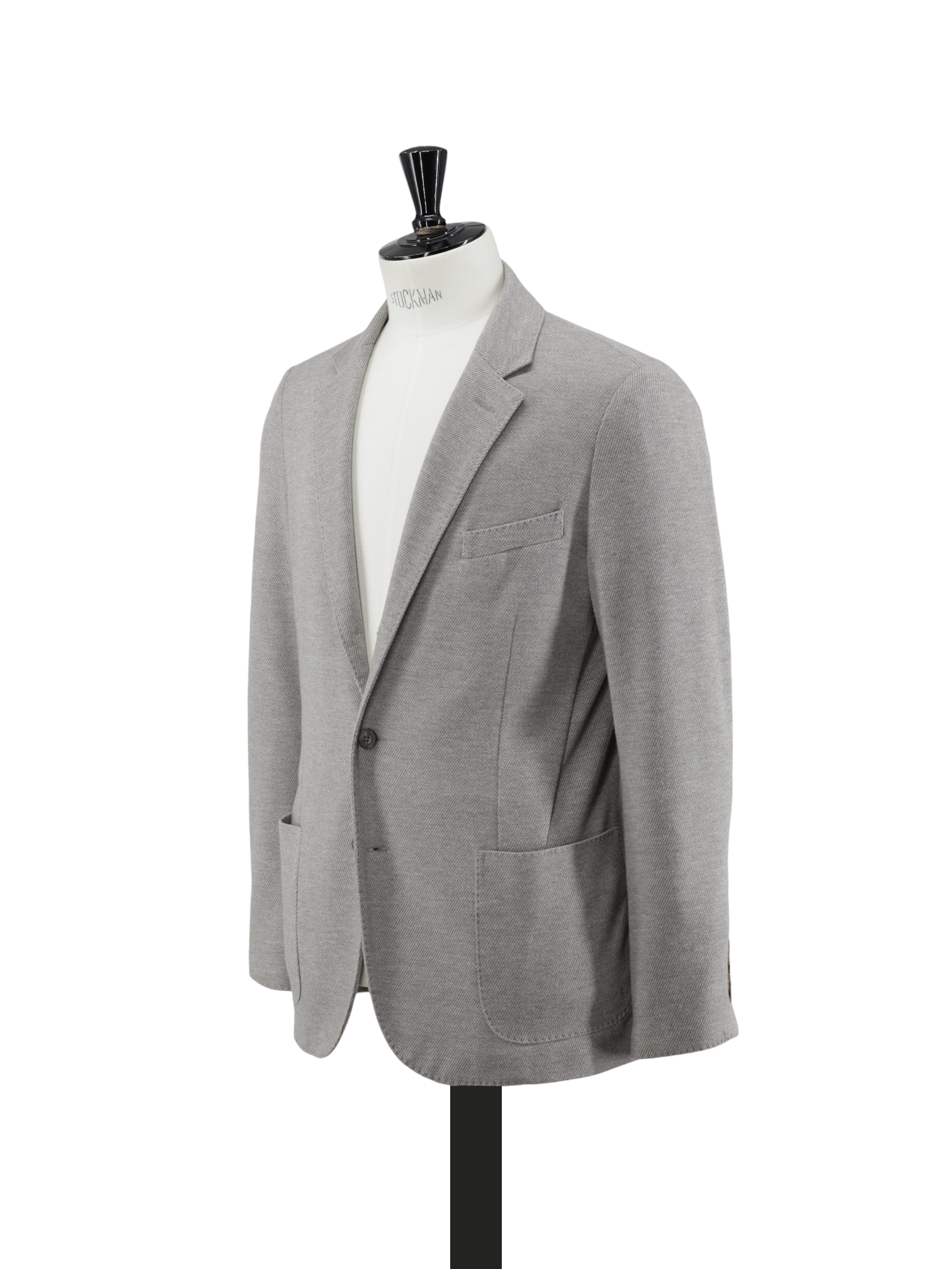 Mandelli Taupe Double-Faced Wool & Cotton Unconstructed Jacket